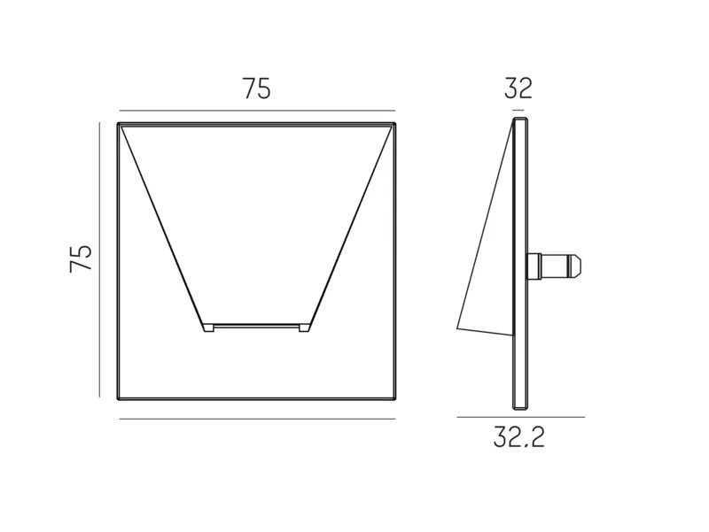 Molto Luce WALL 68R QUAD (weiß) - 2