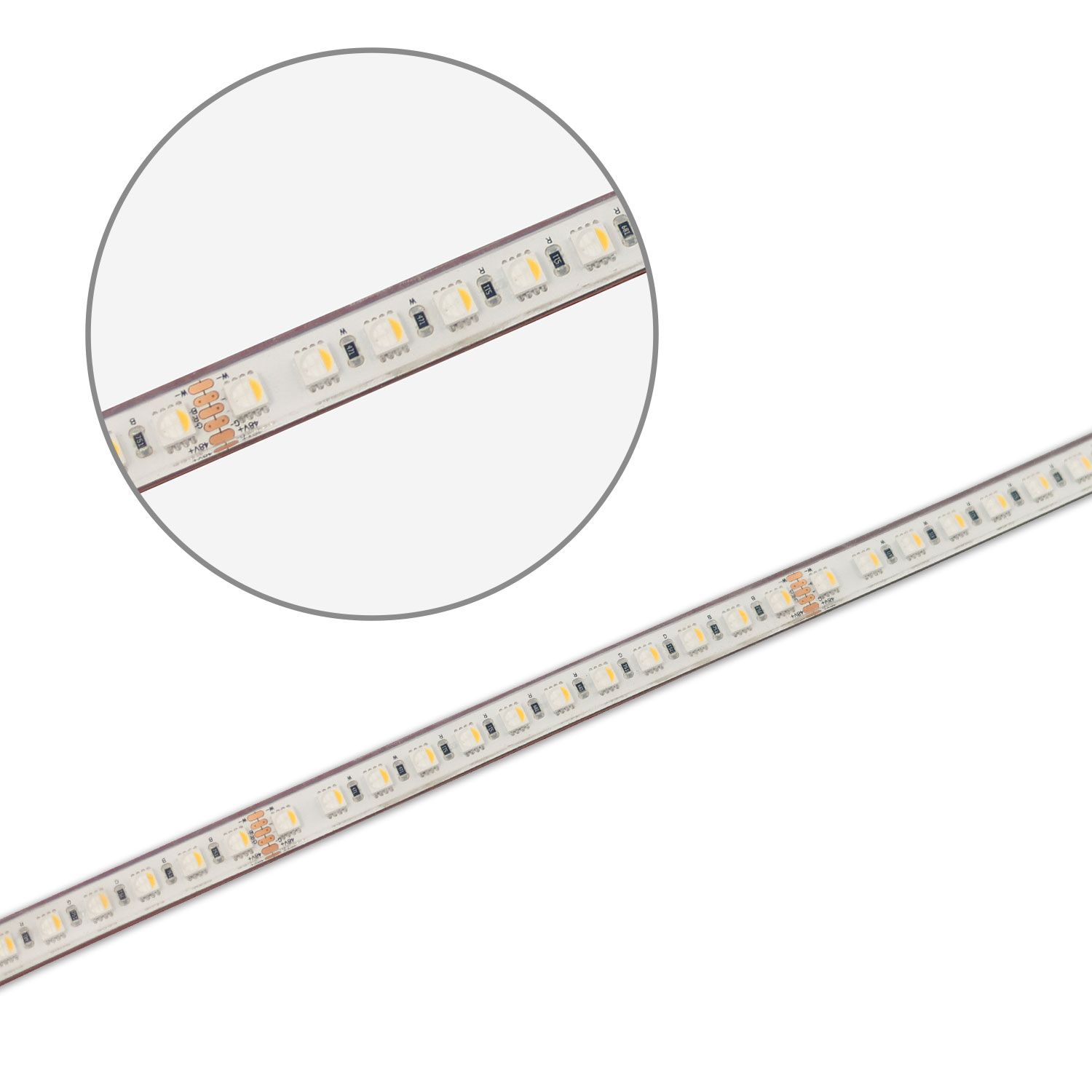 ISOLED LED AQUA RGB+WW Flexband, 48V DC, 19W, IP68, 4in1 Chip, 20m Rolle, 96 LED/m - 3