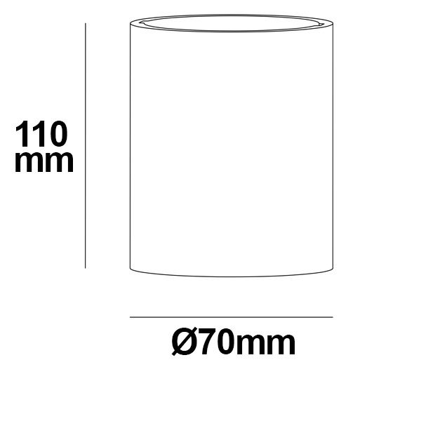 ISOLED Gips Decken-Anbauleuchte, für GU10/MR16 Spots, rund - 3