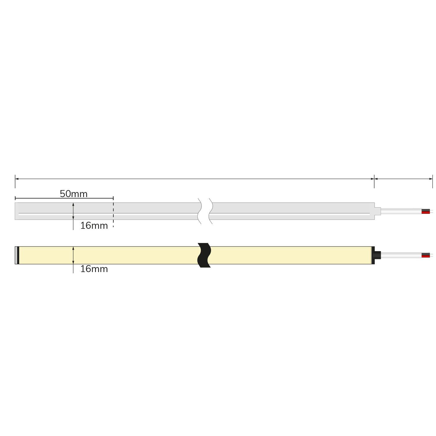 ISOLED LED NeonPRO930 Custom Flexband Twist+Bend B16H16, 24V DC, 10W, IP67, 3000K, 140 LED/m, inkl. Clips - 6