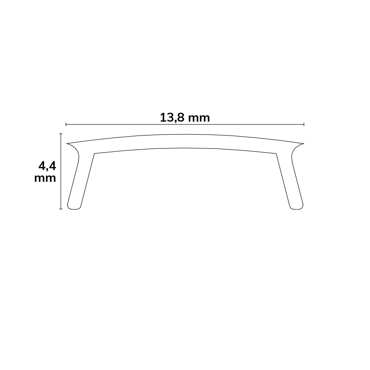 ISOLED Abdeckung COVER32 schwarz/matt 300cm - 2