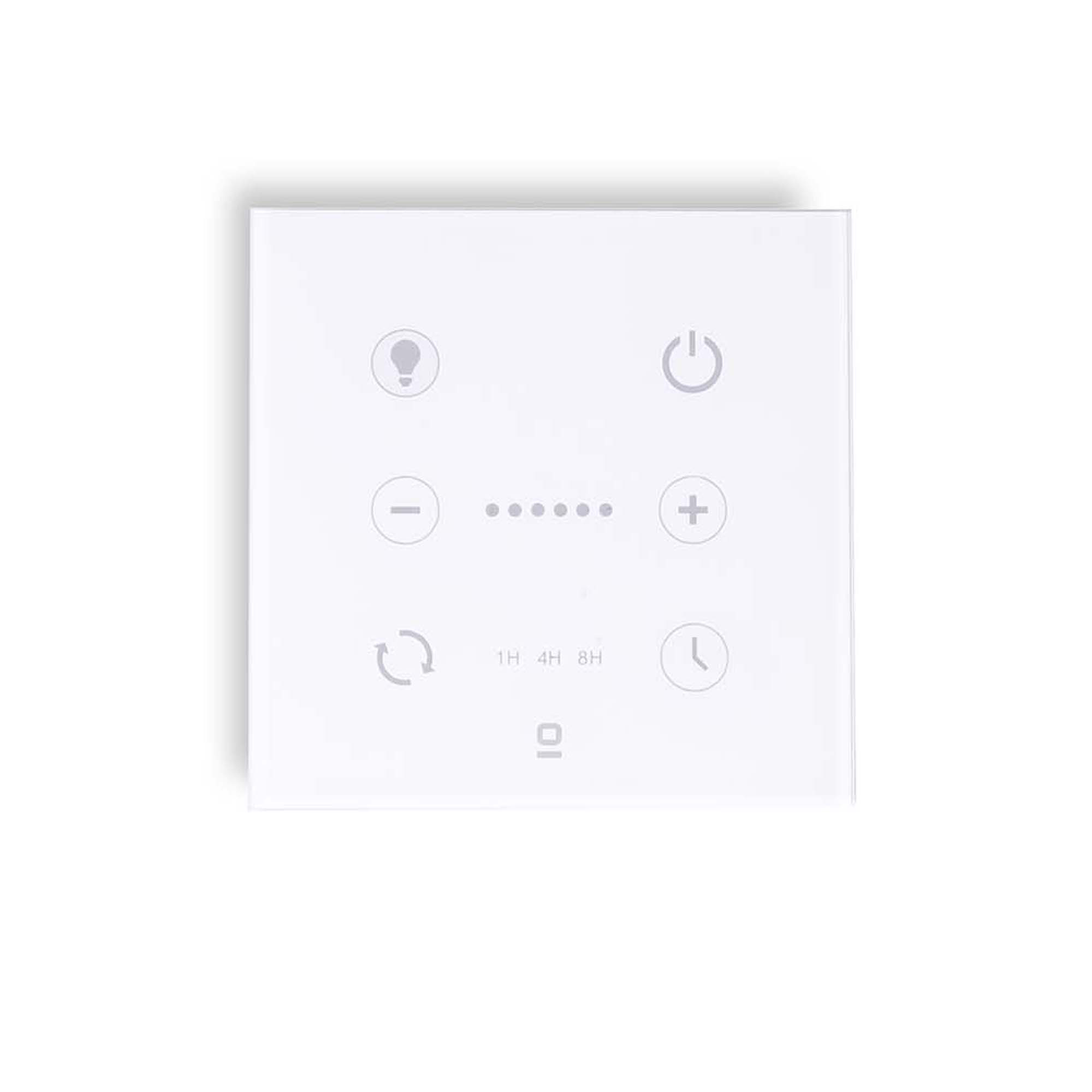 Faro Weißer Wandregler für DC-Ventilator mit dimmbarem Licht - Produktbild 1