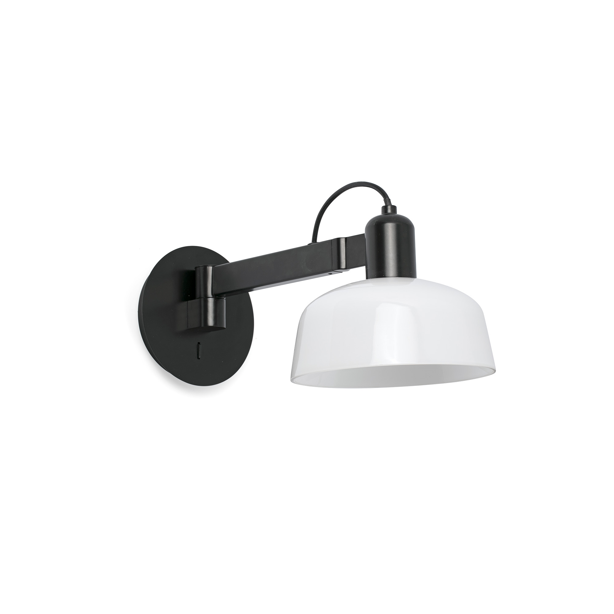 Faro TATAWIN Wandleuchte Metall mit Wandarm weiß Faro TATAWIN Wandleuchte Metall mit Wandarm weiß - Produktbild 1
