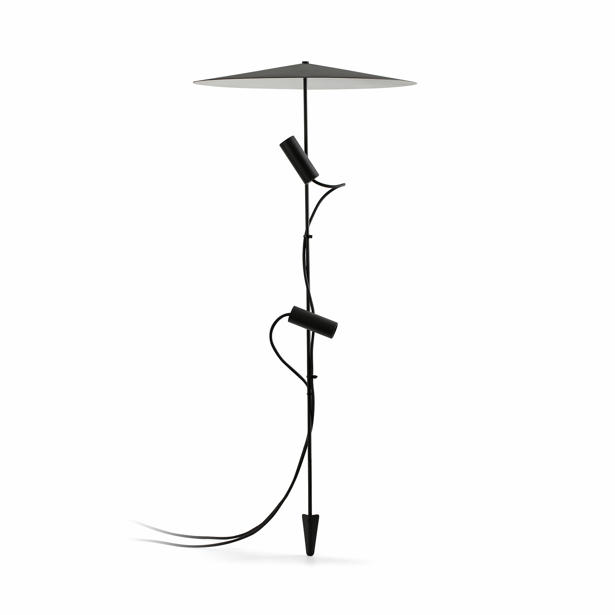 Faro CLAP 130 Pfahl schwarz 2 × 6 W 3000 K 38° mit Schirm - 1