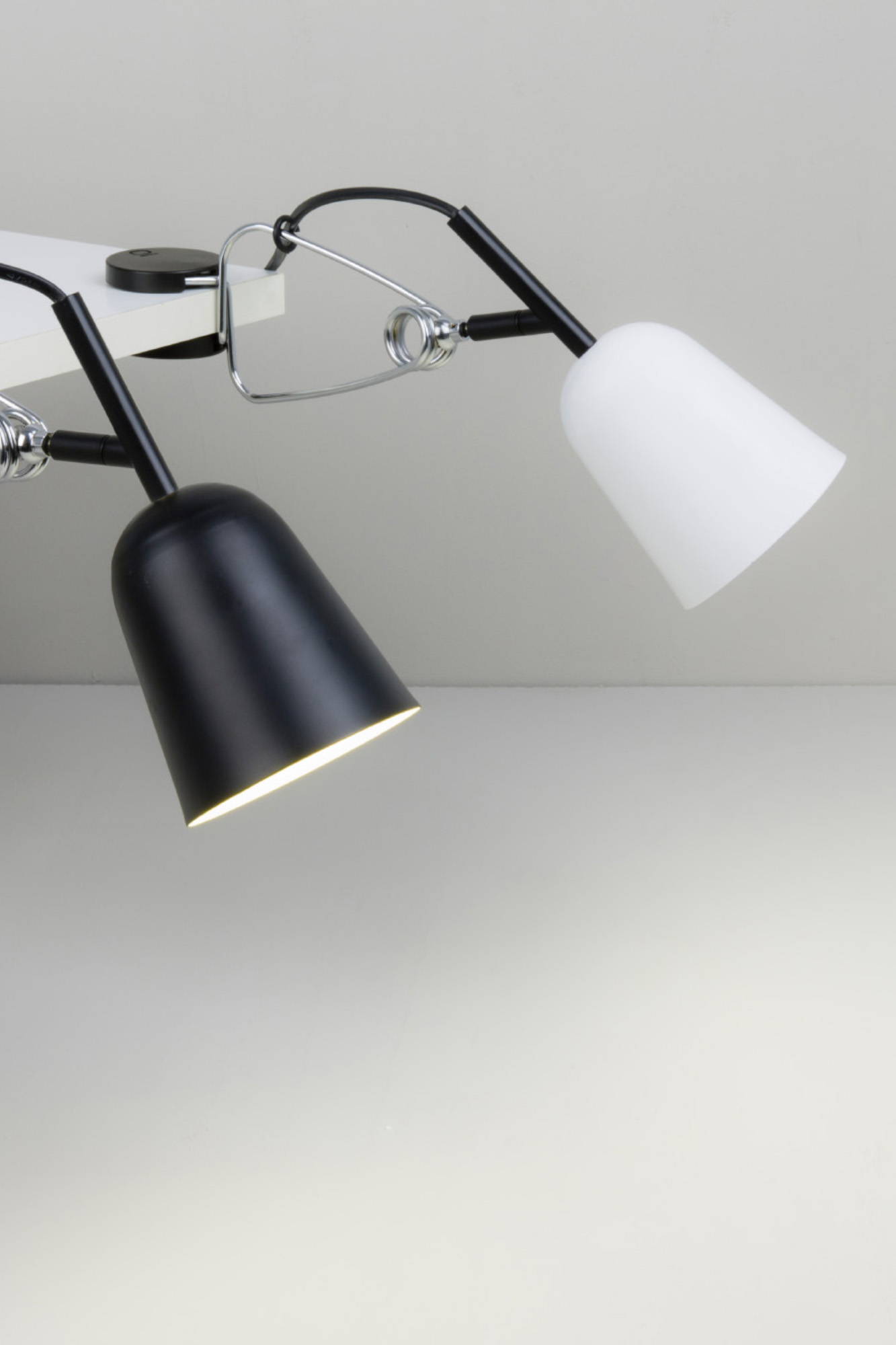 Faro STUDIO Klemmleuchte schwarz und creme - Produktbild 2