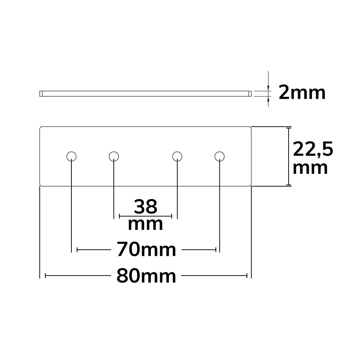 ISOLED Track48 Verbindungsplatte für Ein- und Aufbauschienen, schwarz, 1 Stück - 2