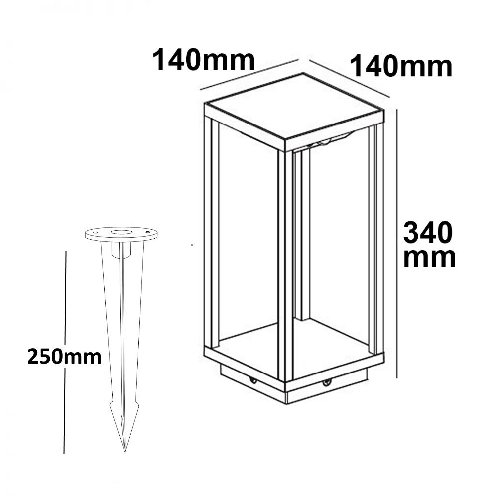 ISOLED LED SOLAR Outdoor-Leuchte, PIR-Bewegungs-/Helligkeitssensor, Ein+Aus, 2W, IP54, warmweiß - 4
