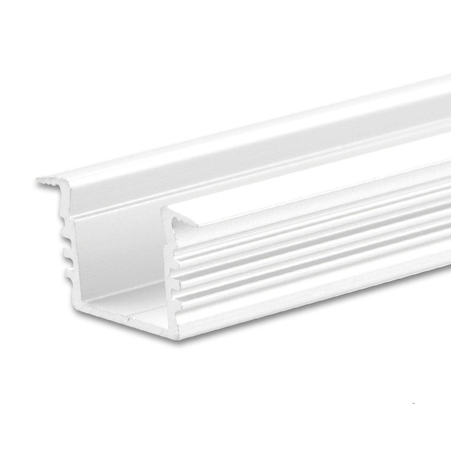 ISOLED LED Einbauprofil DIVE12 Aluminium weiß RAL 9010, 200cm ISOLED LED Einbauprofil DIVE12 Aluminium weiß RAL 9010, 200cm - 1