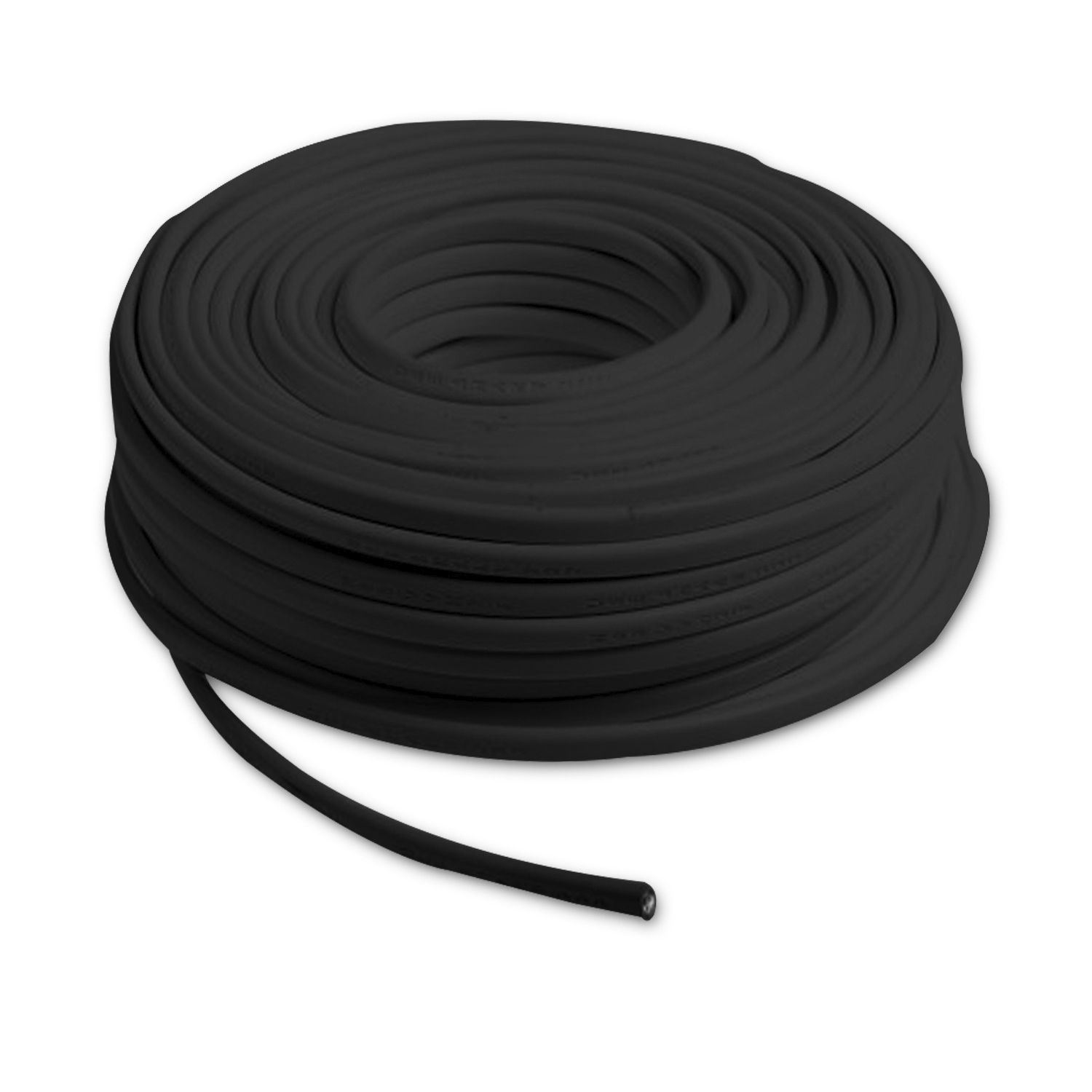 ISOLED Kabel PVC ummantelt, schwarz, 2x0,75mm² H05VV-F, Meterware - 1