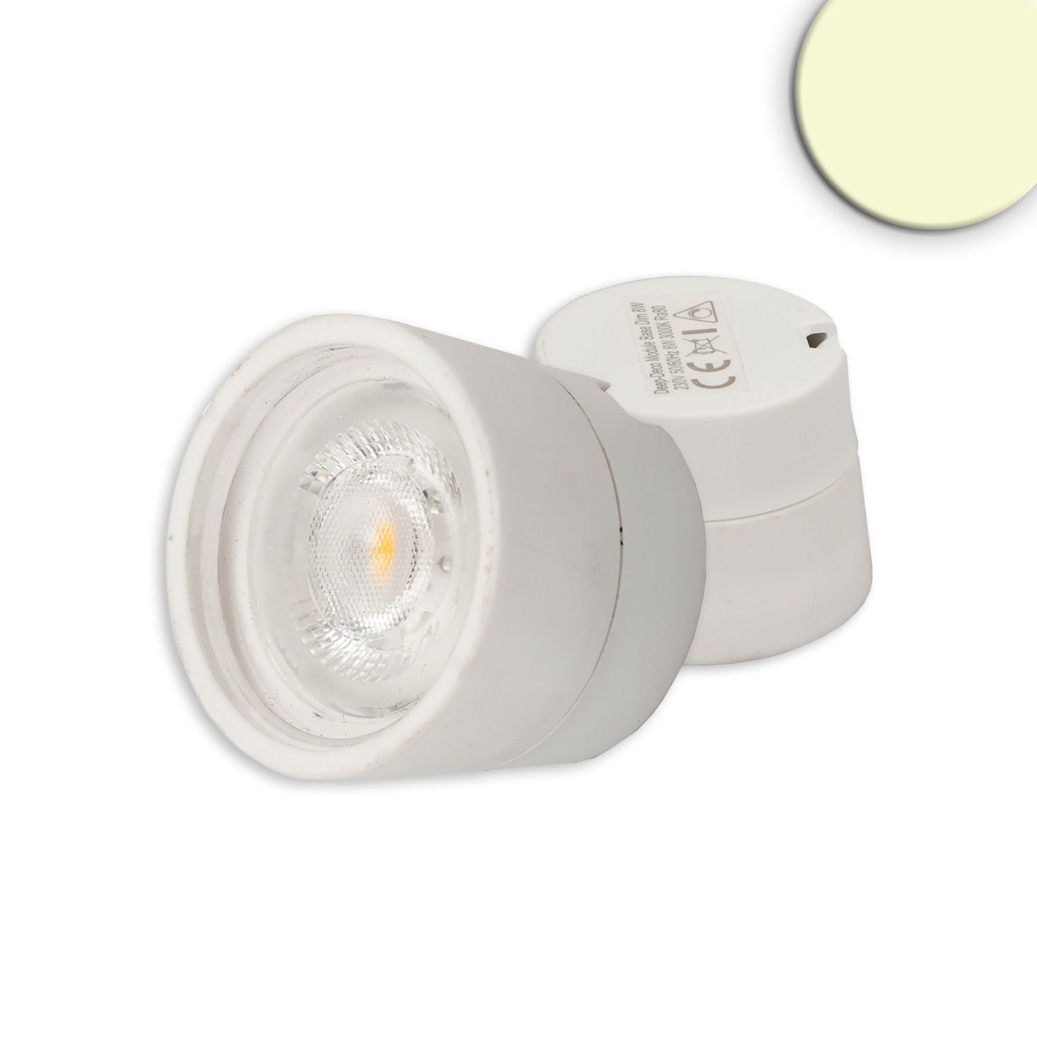 ISOLED LED Modul SYS-GU10, rund, 5W, CRI90, 2700K, dimmbar (exkl. Cover, exkl. Einbaurahmen) - 1