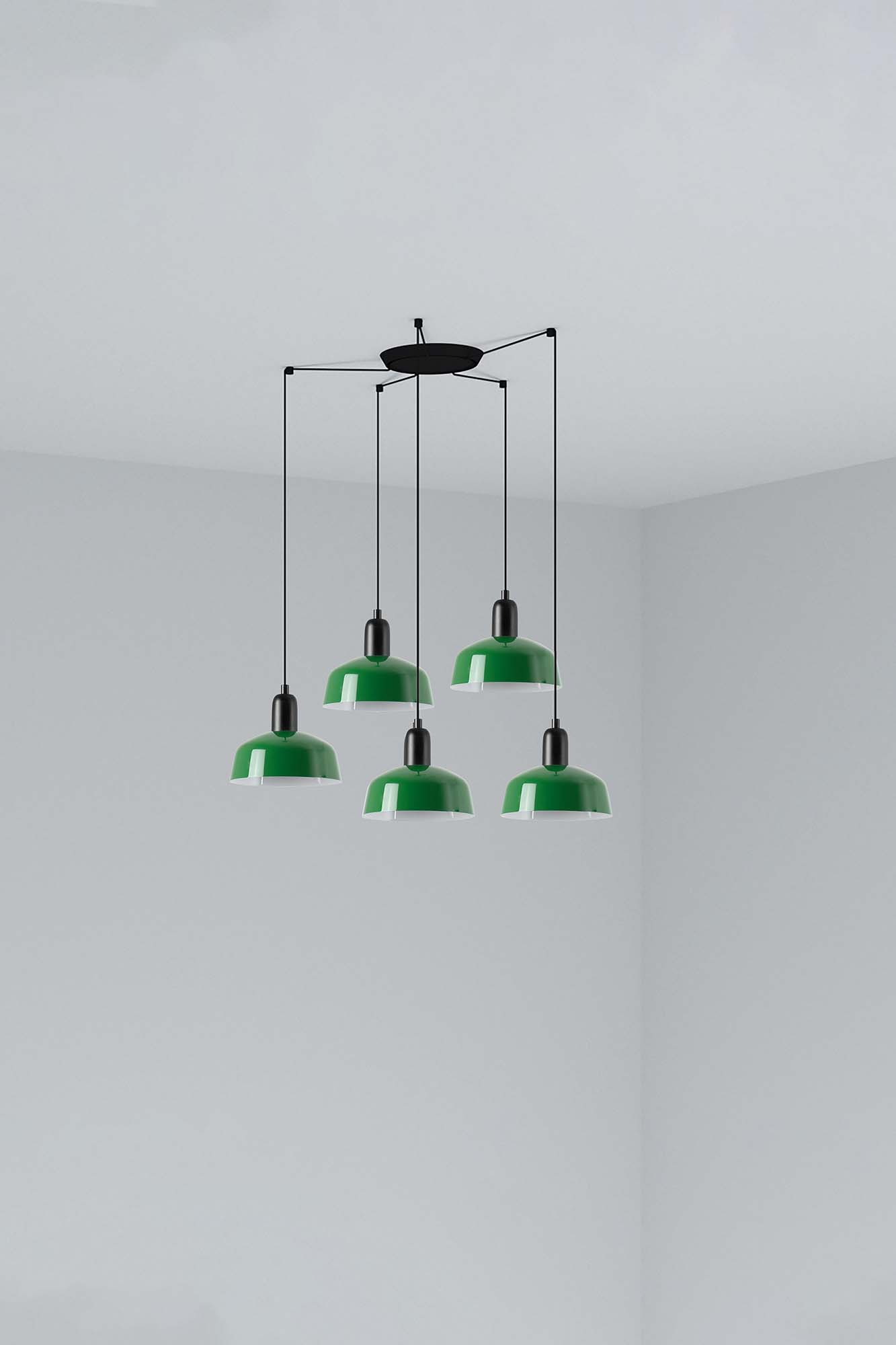 Faro TATAWIN S Metall 5L Pendelleuchte grün - 1