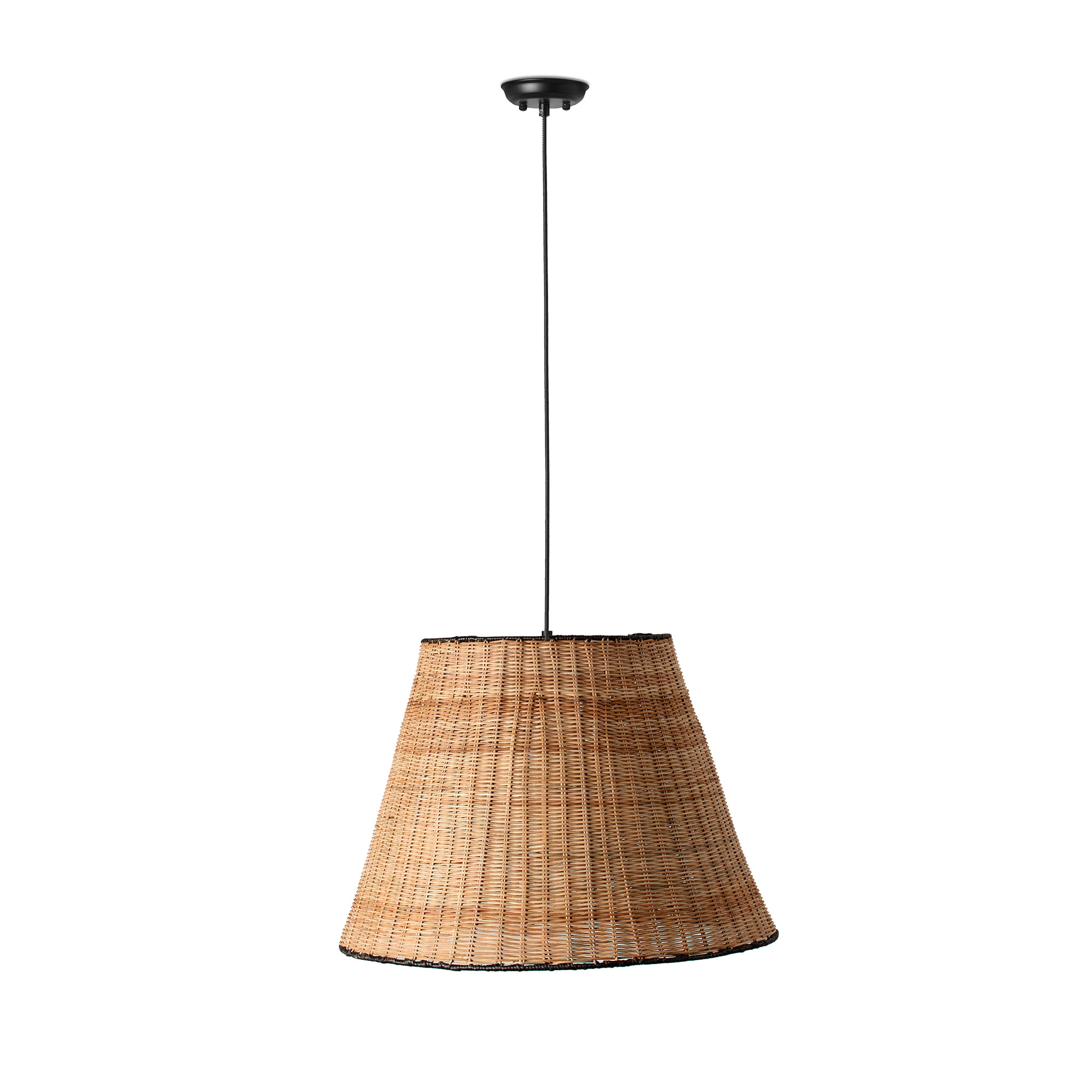 Faro SUMBA Hängeleuchte schwarz/rattan - 1