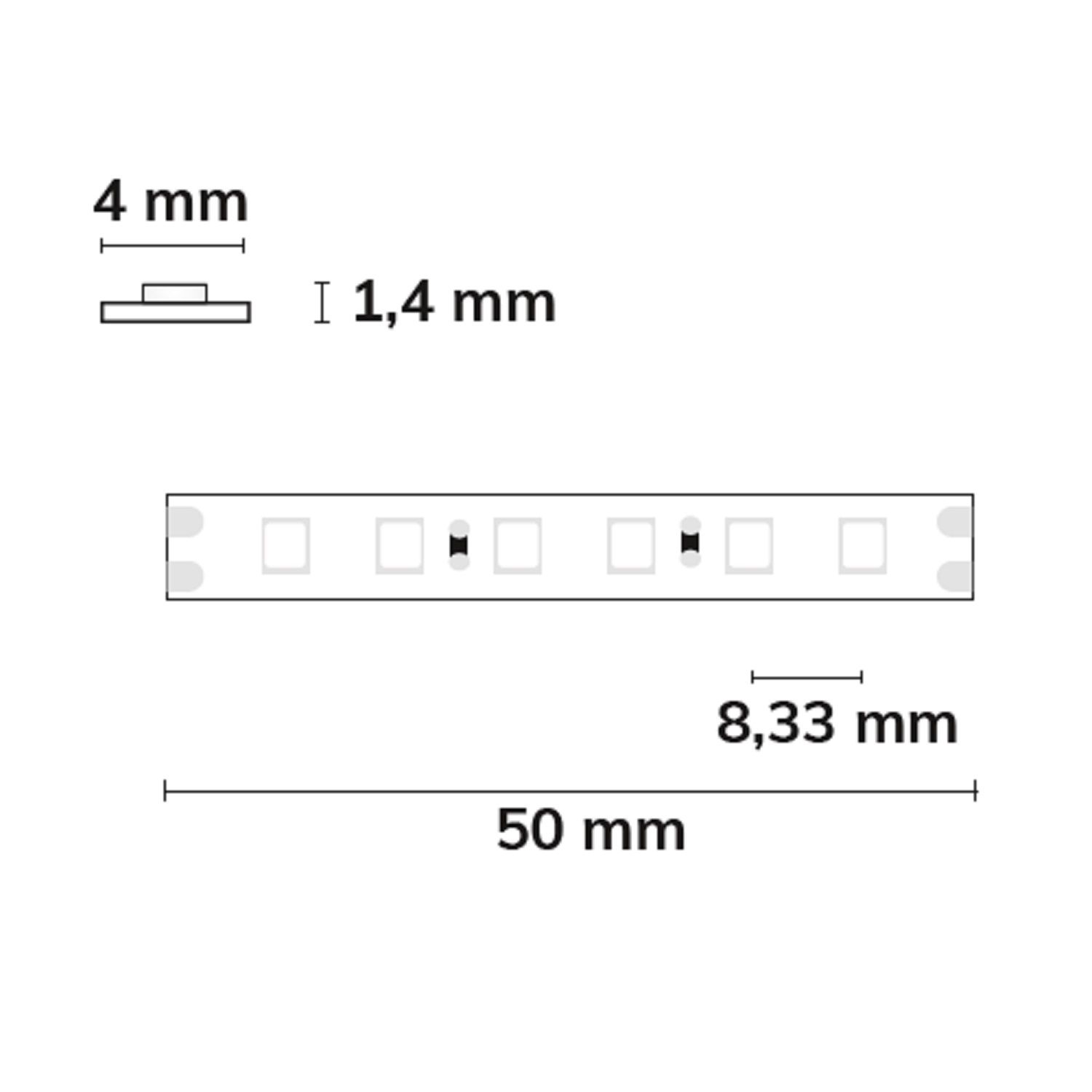ISOLED LED CRI865 Flexband, 24V DC, 15W, IP20, 6500K, 5m Rolle, 120 LED/m - 2