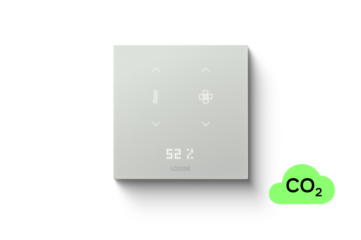Loxone Touch Pure Flex 24V CO2 Air Samtweiß Loxone Touch Pure Flex 24V CO2 Air Samtweiß - 1