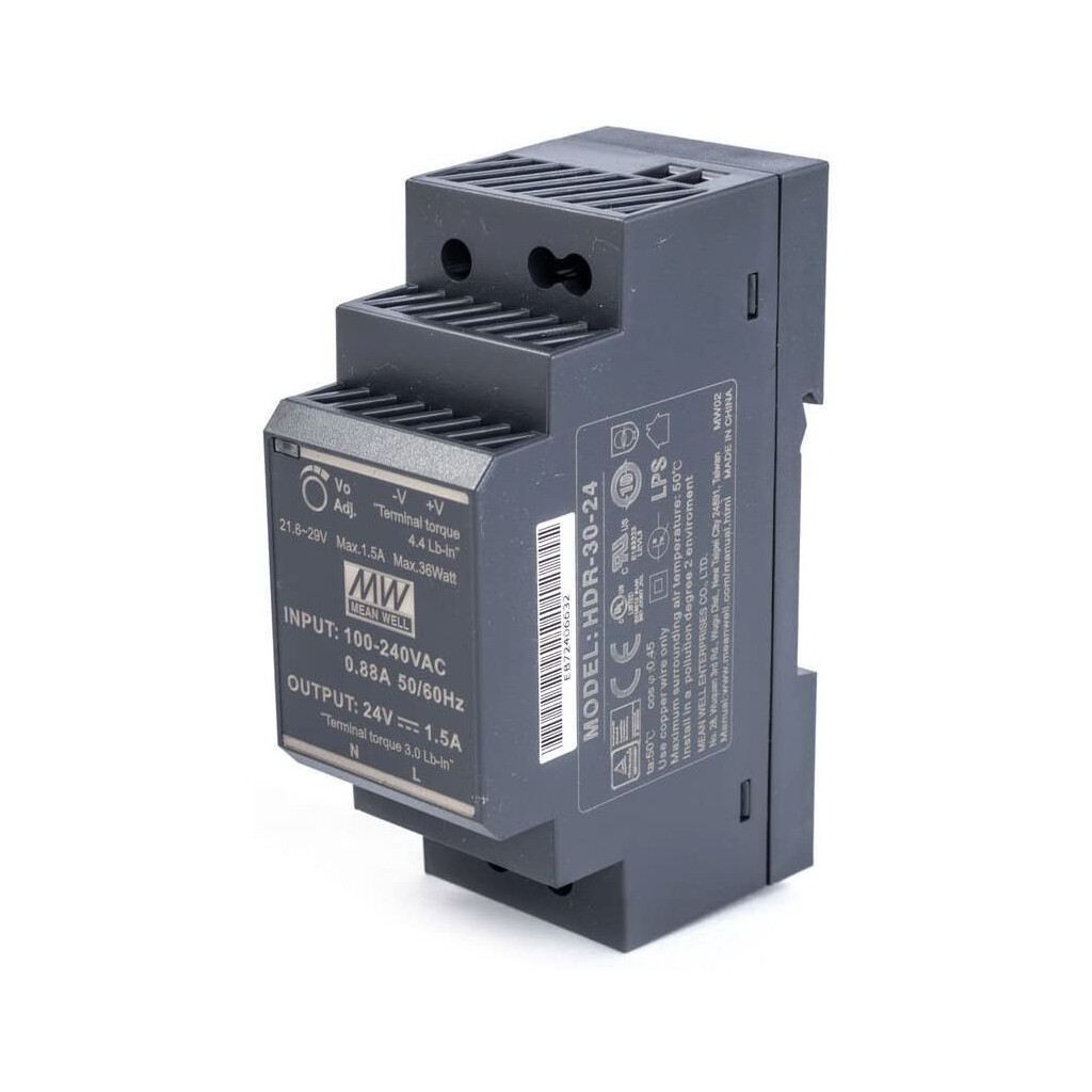 Emilum HDR-30-24 Hutschienen-Netzteil (DIN-Rail) Konstantspannung, 36 W 0 - 1,5 A 24 V/DC PFC - Produktbild 1