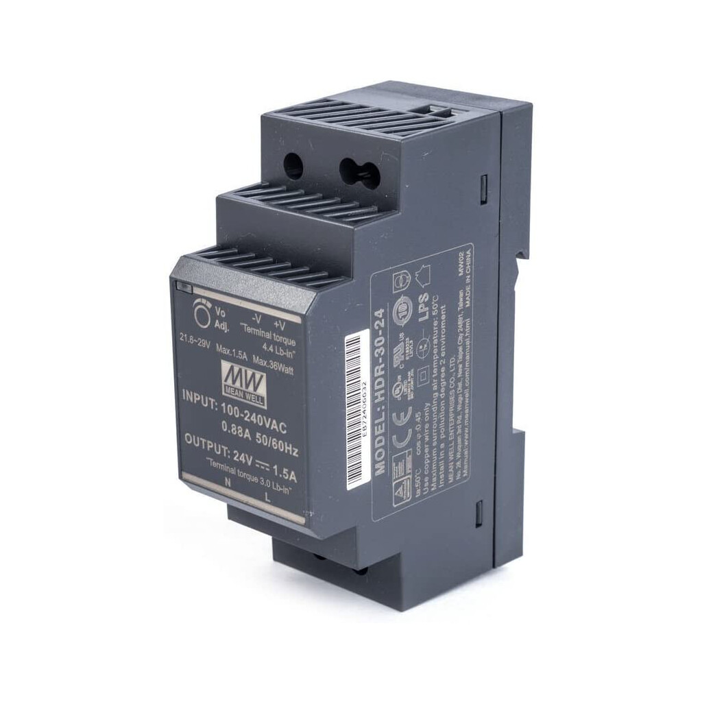 Emilum HDR-30-24 Hutschienen-Netzteil (DIN-Rail) Konstantspannung, 36 W 0 - 1,5 A 24 V/DC PFC - Produktbild 1