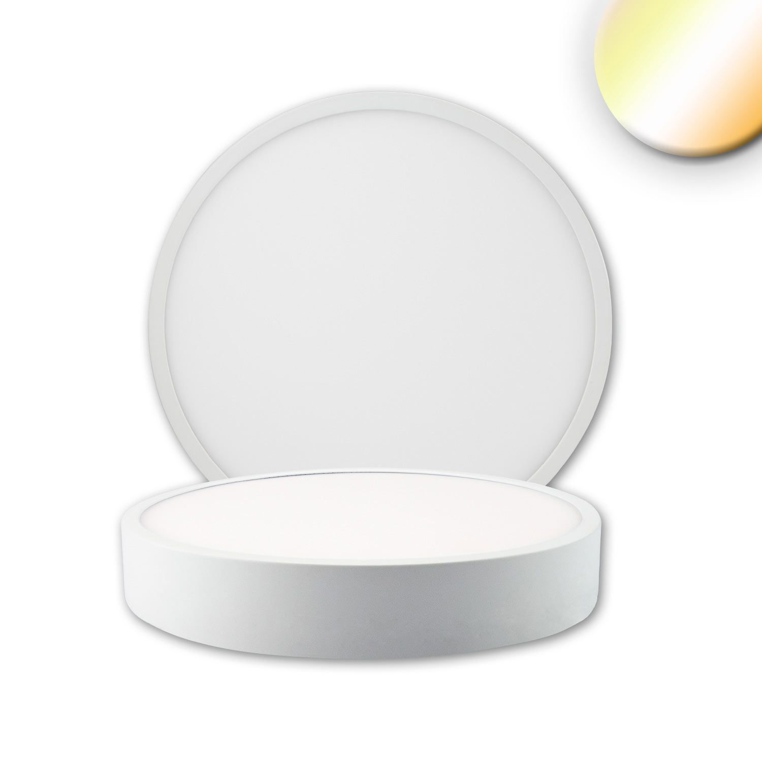 ISOLED LED Deckenleuchte PRO weiß, 15W, rund, DN170, ColorSwitch 2700|3000|4000K, dimmbar - 1