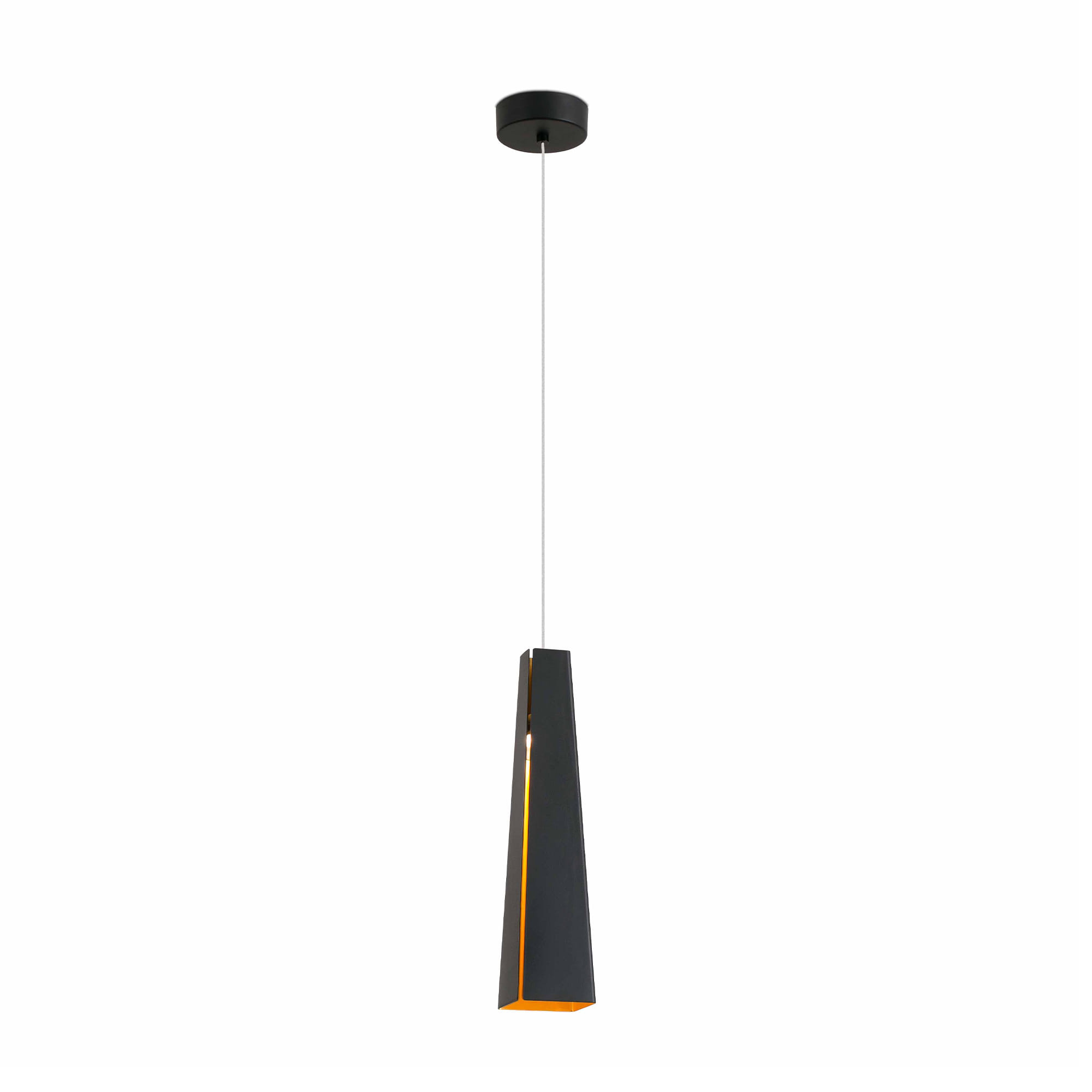 Faro PLUMA Hängelampe schwarz und gold Faro PLUMA Hängelampe schwarz und gold - 1