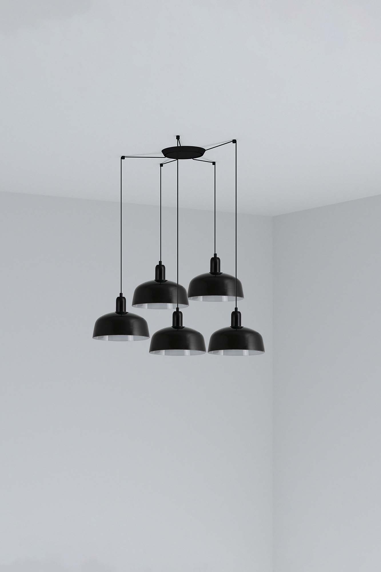 Faro TATAWIN M Metall 5L Pendelleuchte schwarz Faro TATAWIN M Metall 5L Pendelleuchte schwarz - 1