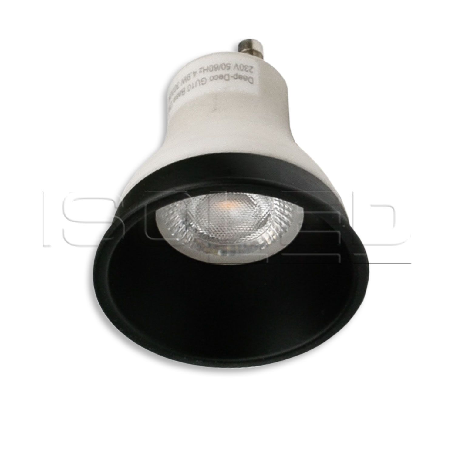 ISOLED Cover für LED Spot und LED Modul SYS-GU10, schwarz matt, rückversetzt, UGR
