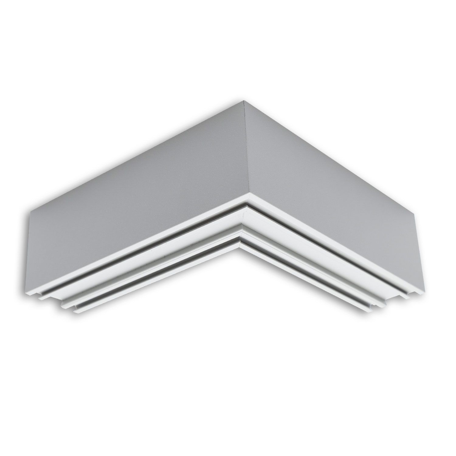 ISOLED LAMP30V2 90° Eck, geschweißt, 120x120mm, silber pulverbeschichtet, exkl. Cover - 2