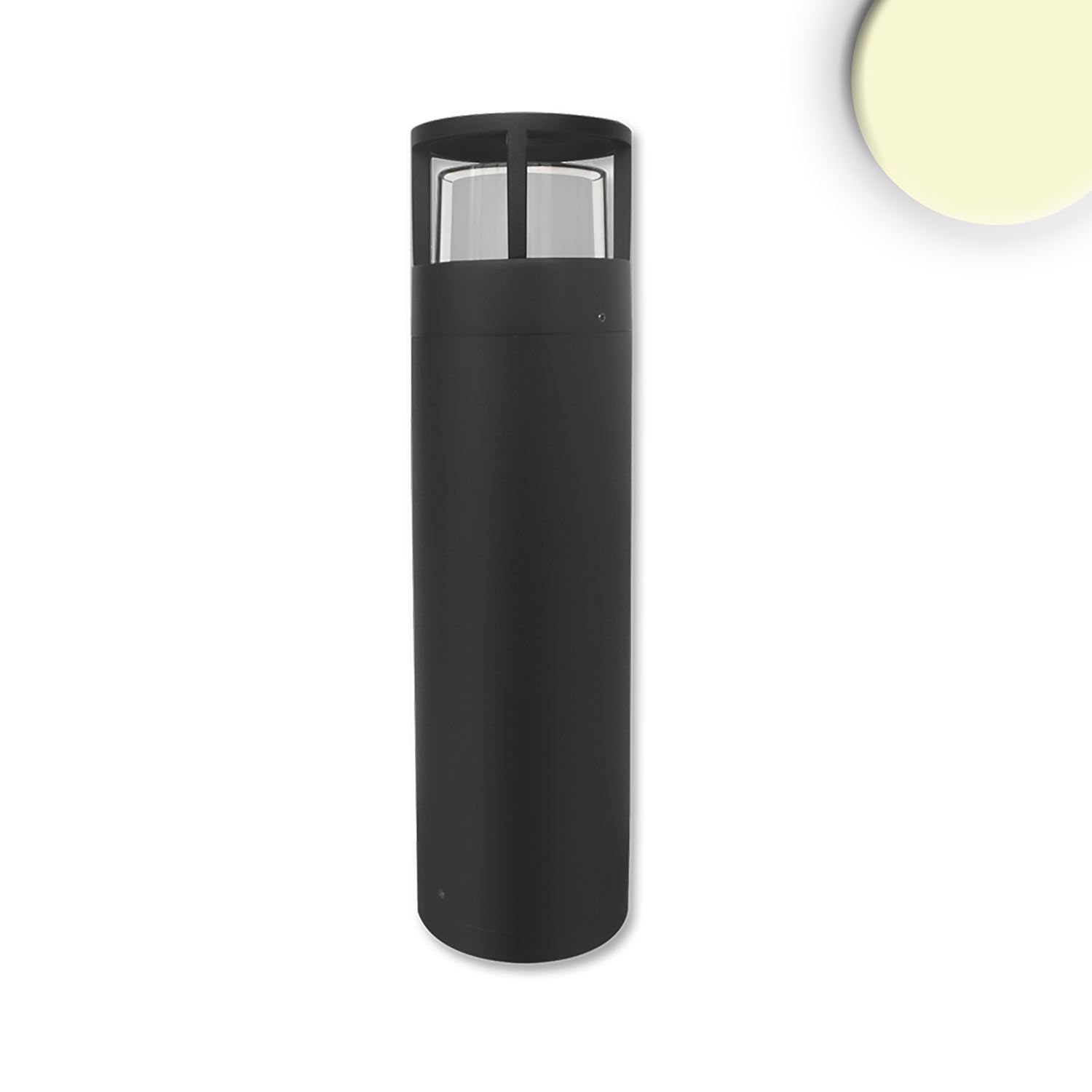 ISOLED LED Wegeleuchte Poller-5, 50cm, 6W, sandschwarz, warmweiß - 1