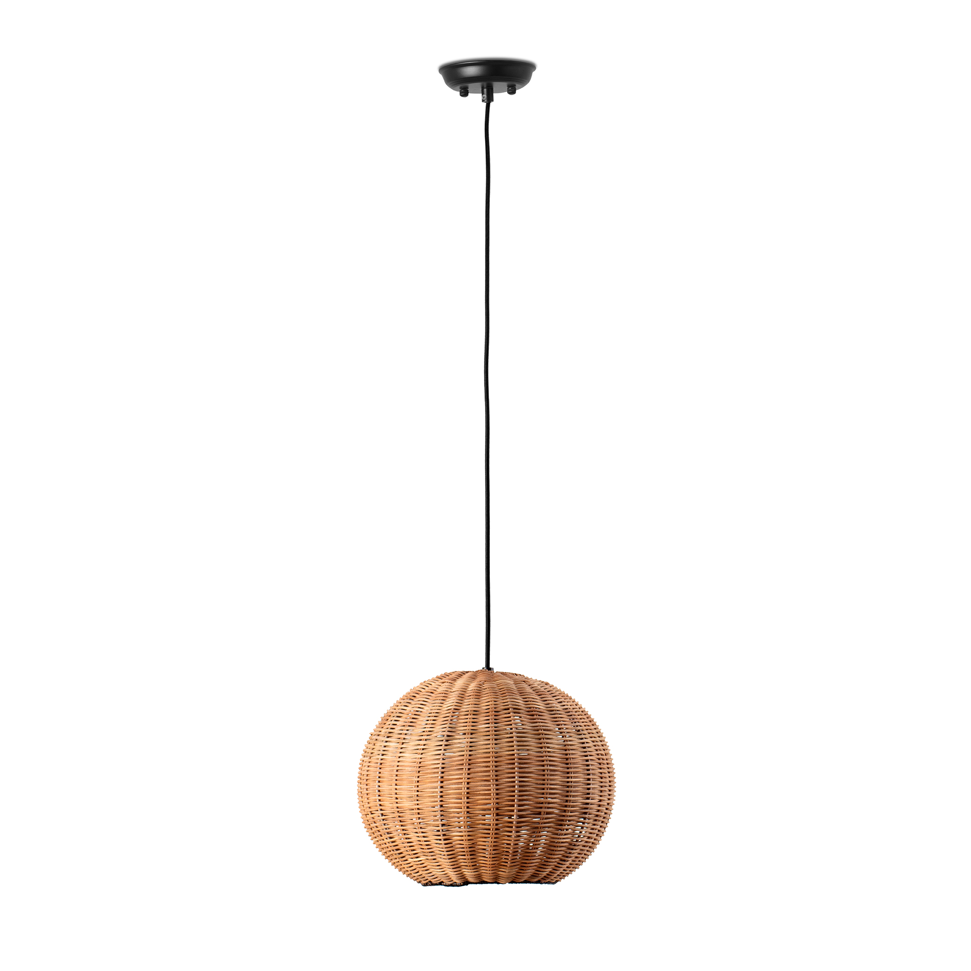 Faro HAKA 300 Pendelleuchte schwarz/rattan Faro HAKA 300 Pendelleuchte schwarz/rattan - 1