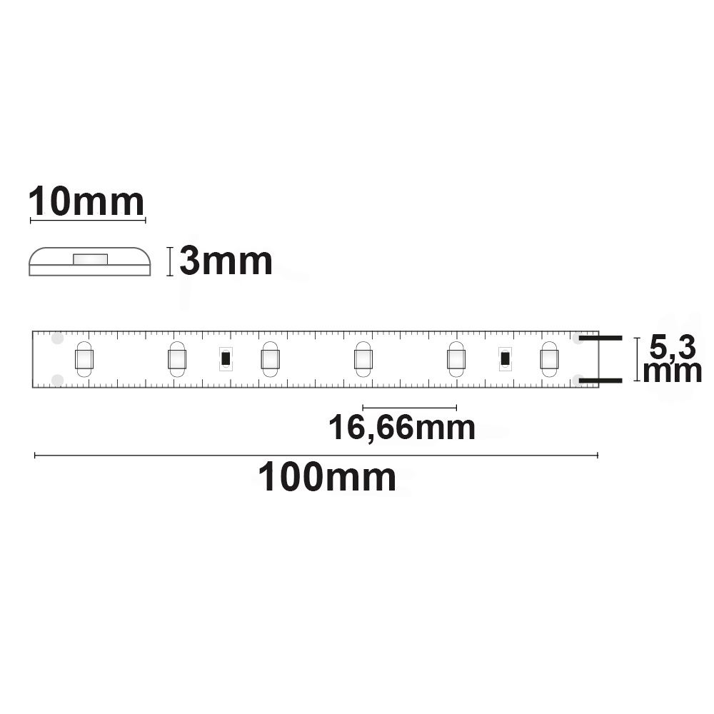 ISOLED LED SIL845 Flexband, 24V DC, 4,8W, IP66, 4500K, 5m Rolle, 60 LED/m - 4
