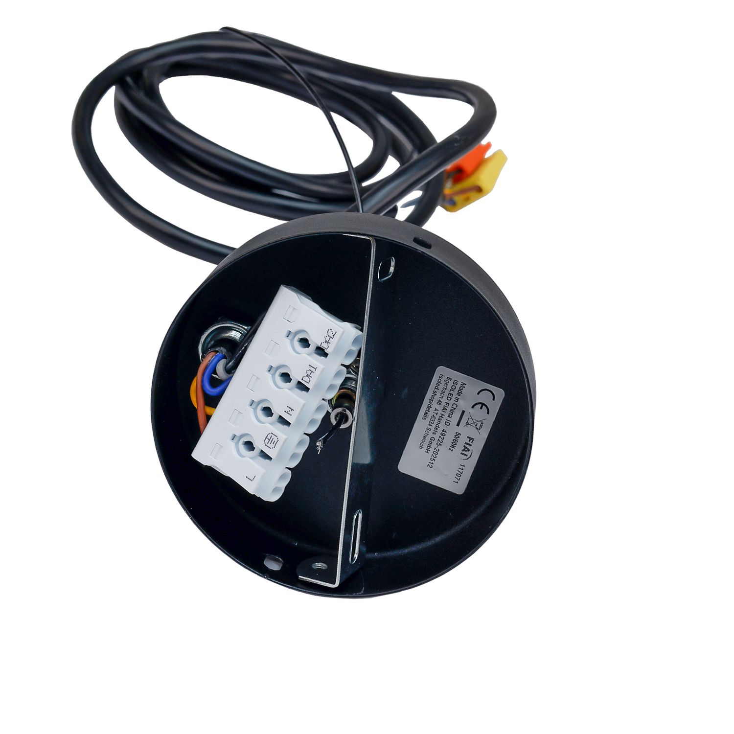 ISOLED Seilabhängung mit Baldachin für LED Hängeleuchte LINKLINE50 schwarz - 2