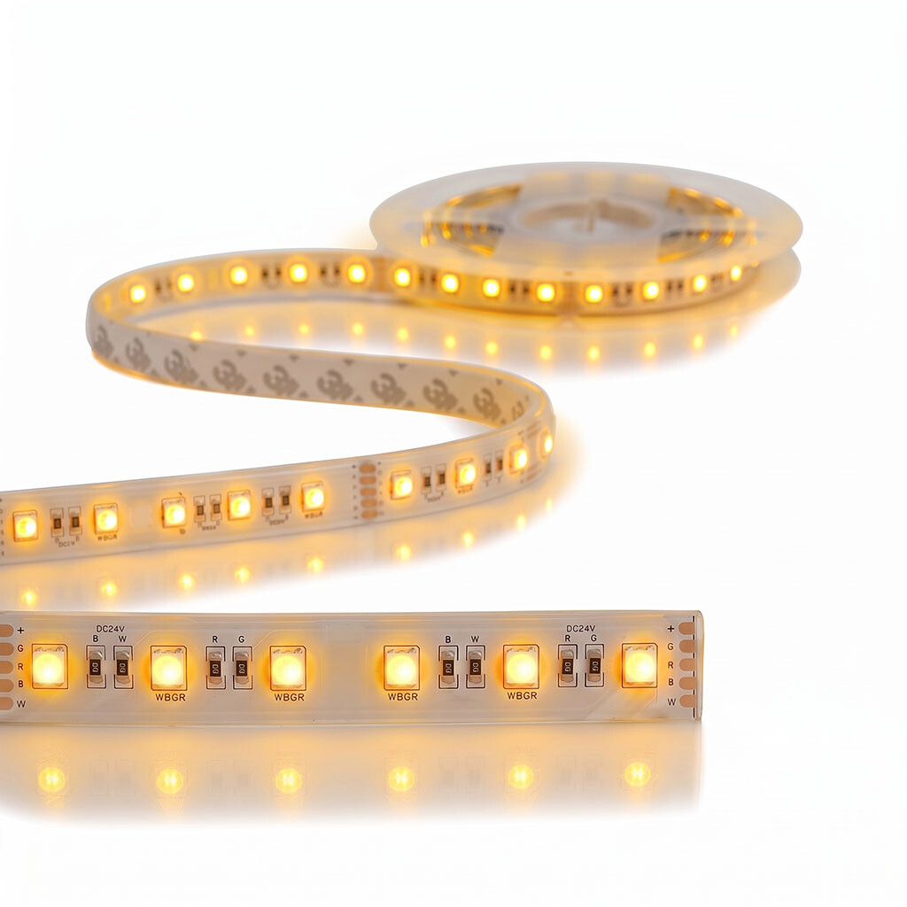 Emilum Flex Stripe 24V, 19.2W, RGBW/2700K, CRI90, 60LED, IP68, 14,5mm - 7