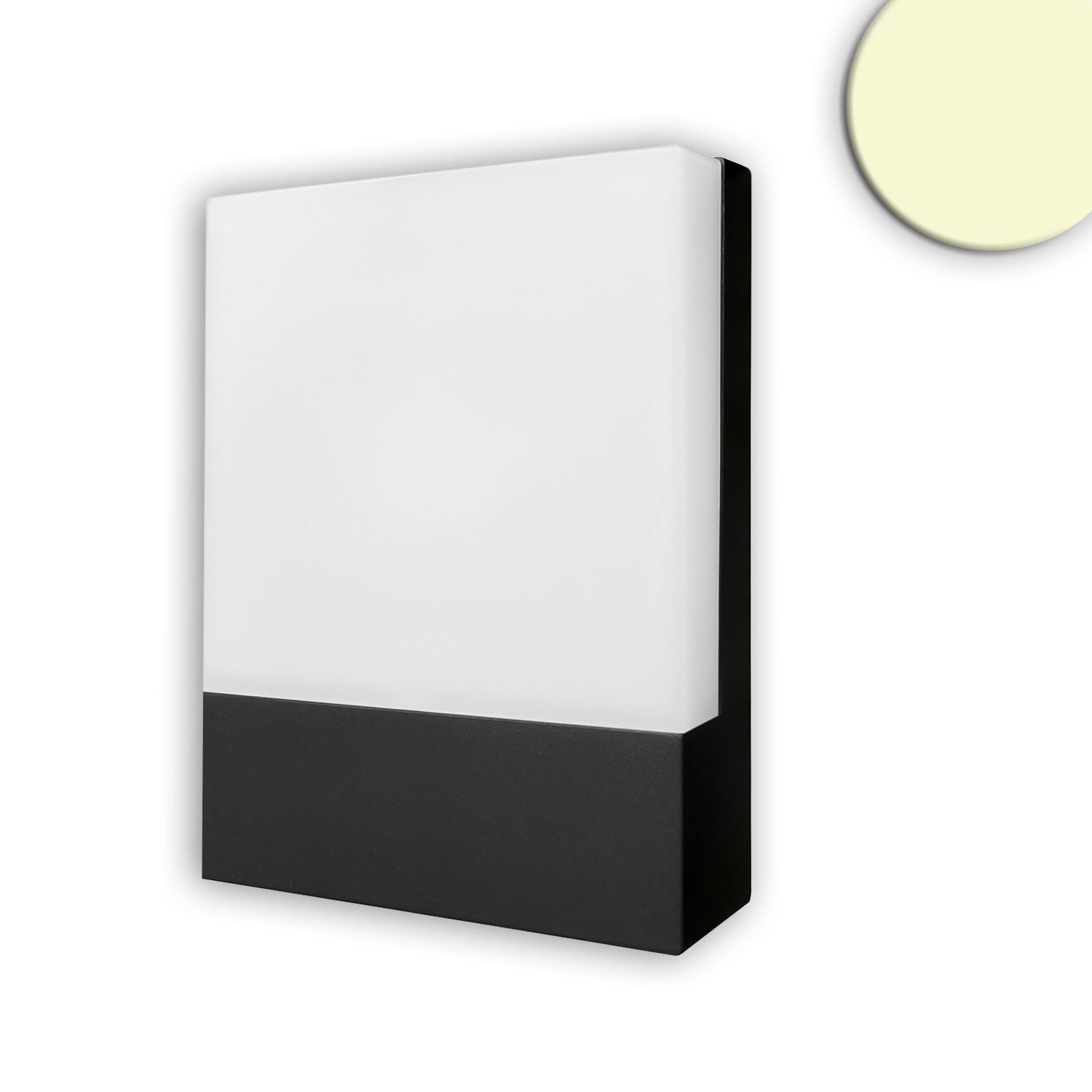 ISOLED LED Wandleuchte 10W, IP54, schwarz, warmweiß, Selbstklebeziffern beiliegend ISOLED LED Wandleuchte 10W, IP54, schwarz, warmweiß, Selbstklebeziffern beiliegend - 1