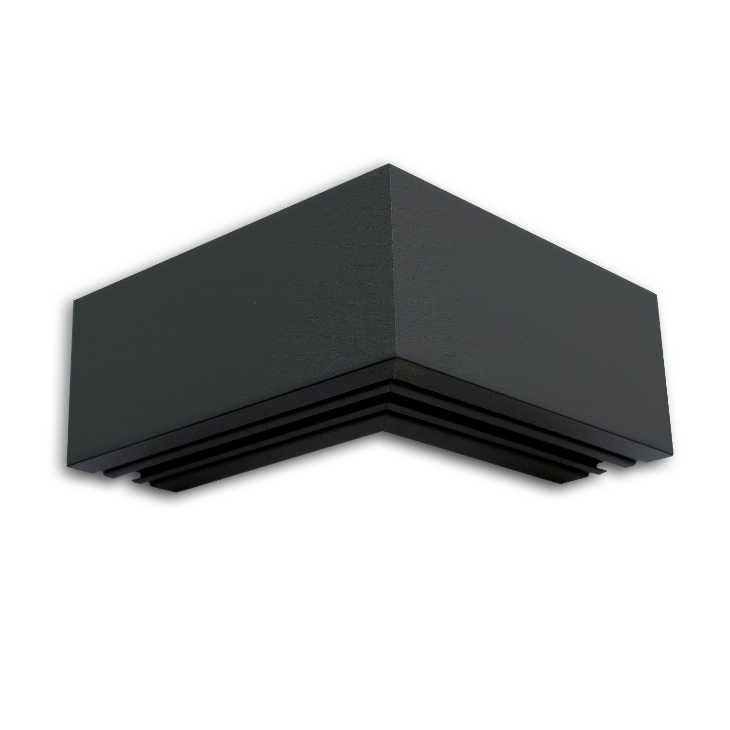 ISOLED LAMP30V1 90° Eck, geschweißt, 120x120mm, schwarz RAL 9005, exkl. Cover - 2