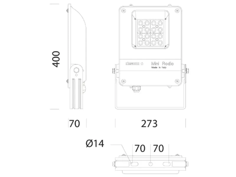 Molto Luce MINI RODIO ASYM (grau) - Produktbild 2