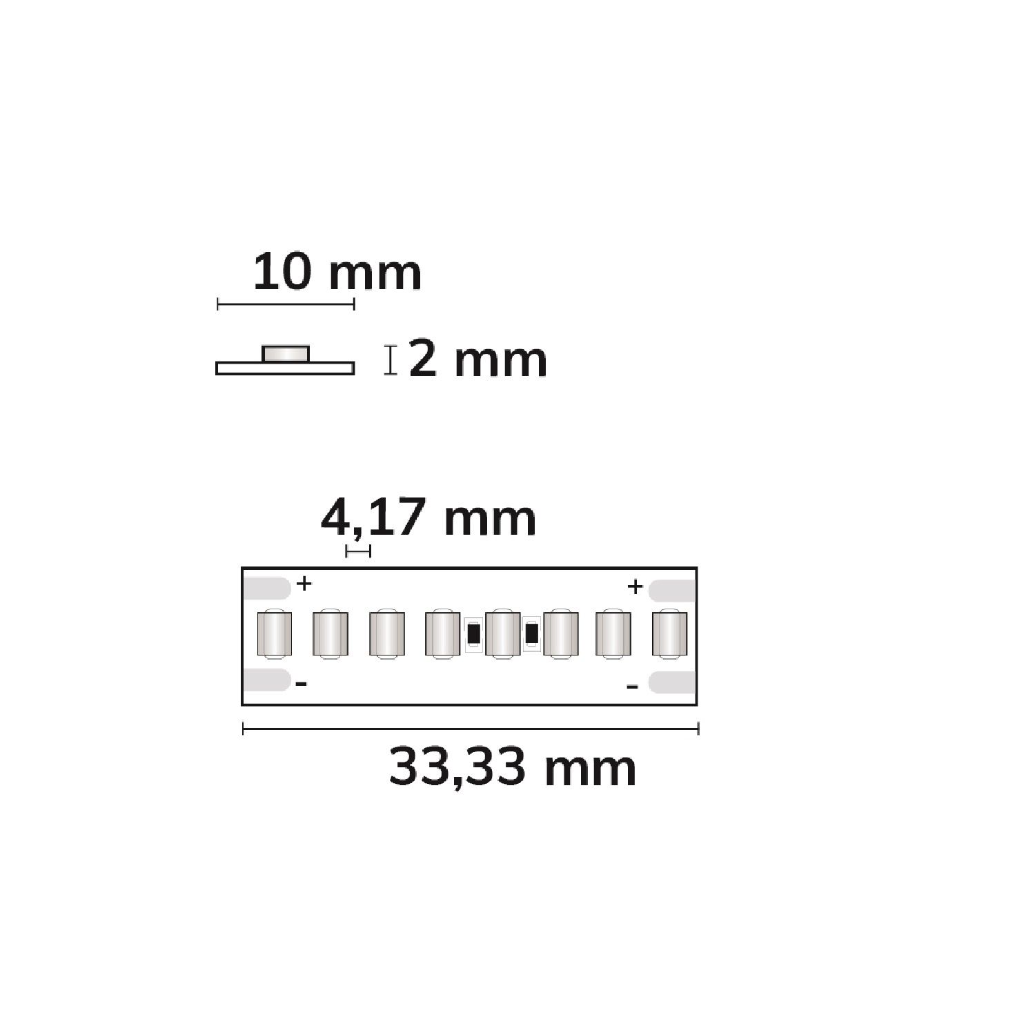 ISOLED LED HEQ940 Flexband High Bright, 48V DC, 22W, IP20, 4000K, 140lm/W, 5m Rolle, 240 LED/m - 4