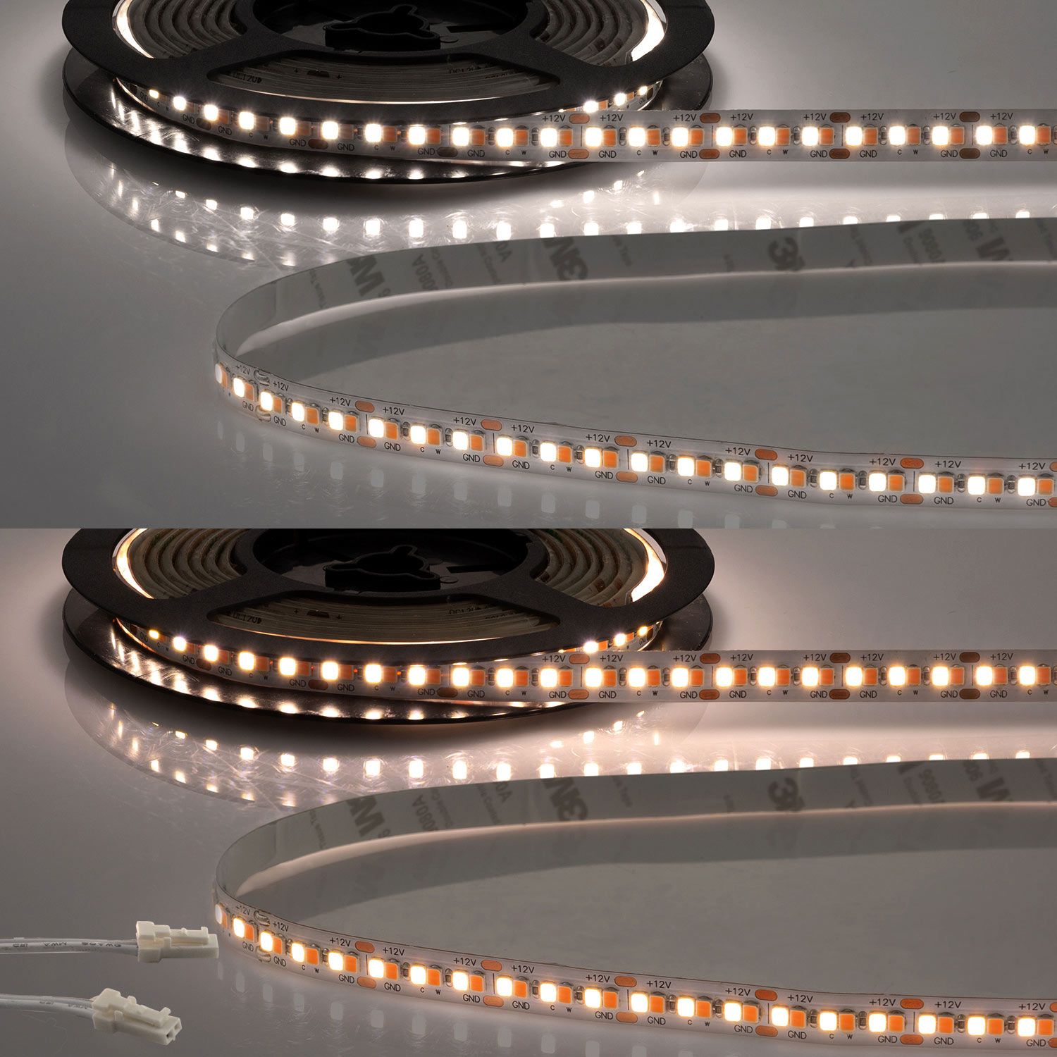 ISOLED LED CRI919/940 MiniAMP CCT Flexband, 12V DC, 15W, IP20, 120cm, 2 polig, Kabel mit Stecker, 240 LED/m ISOLED LED CRI919/940 MiniAMP CCT Flexband, 12V DC, 15W, IP20, 120cm, 2 polig, Kabel mit Stecker, 240 LED/m - 1