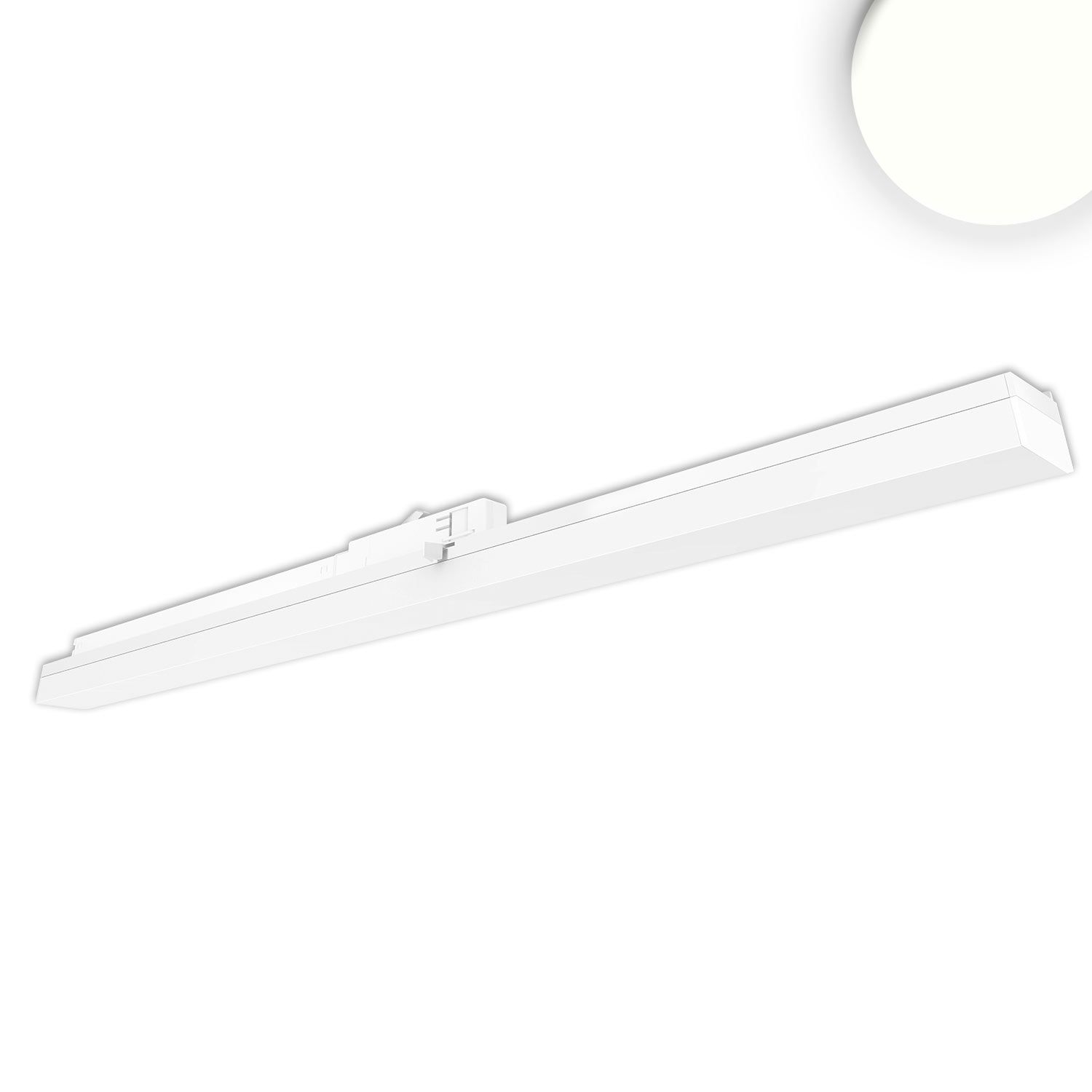 ISOLED 3-Phasen Linearleuchte 1200mm, 40W, 110°, weiß matt, ColorSwitch 3000|3500|4000K - 1
