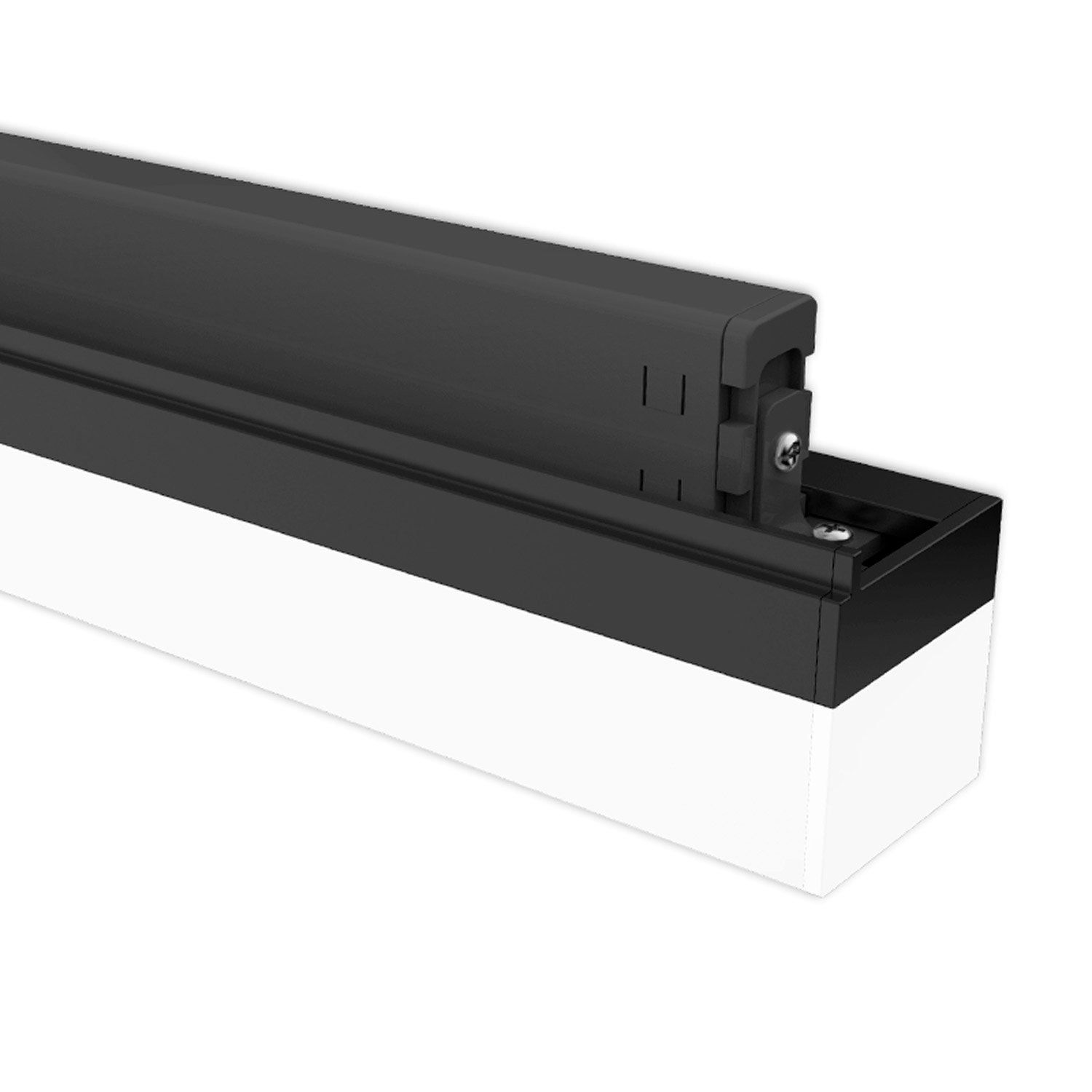 ISOLED 3-Phasen Linearleuchte 600mm, 20W, 110°, schwarz matt, ColorSwitch 3000|3500|4000K - 3