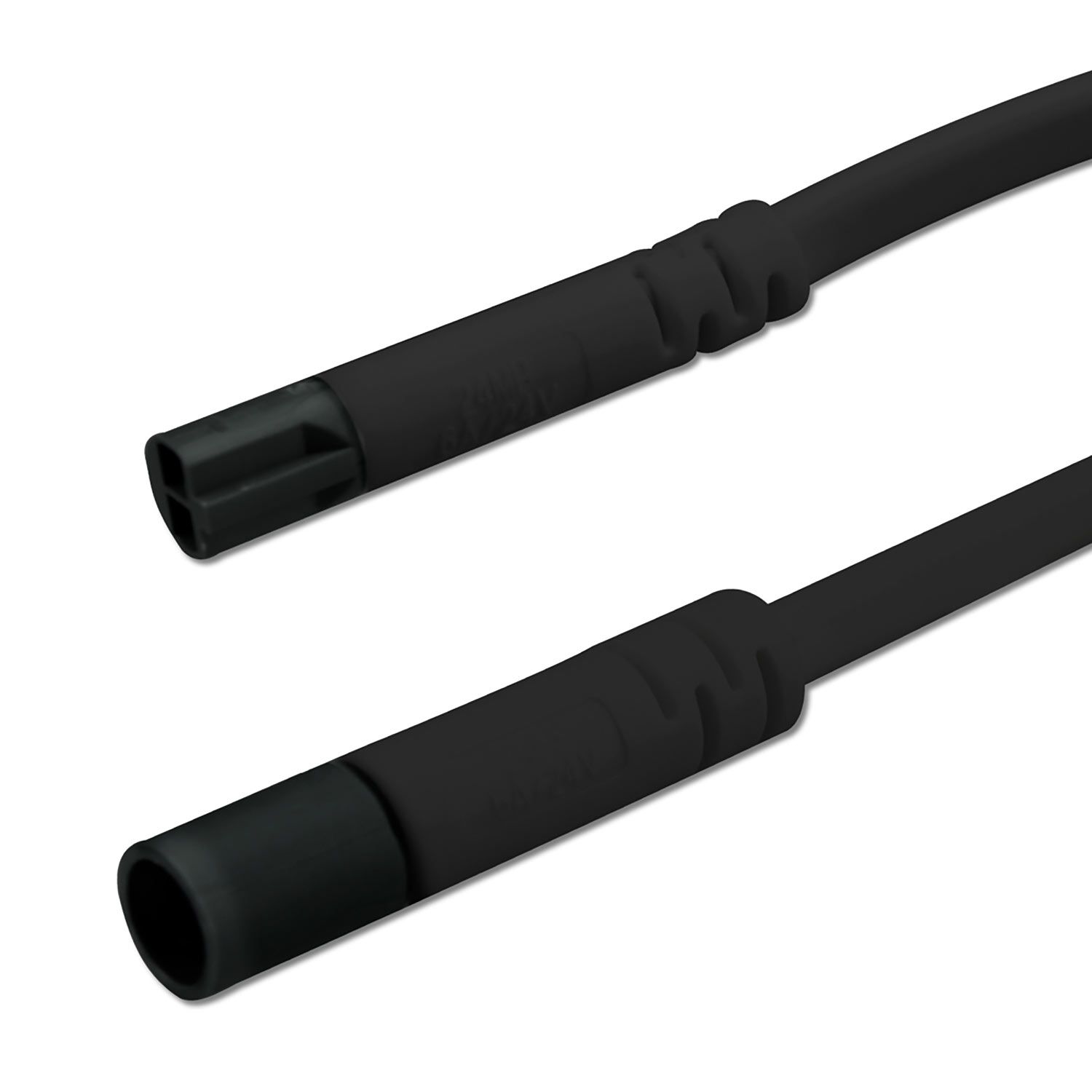 ISOLED Mini-Plug Verlängerung male-female, 3m, 2x0,75, IP54, schwarz, max. 48V/6A - 1