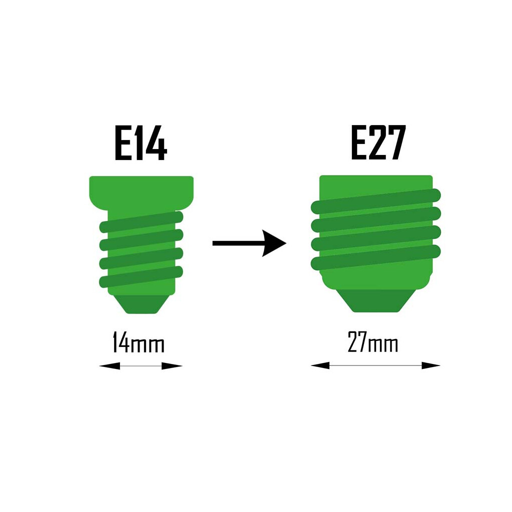 Emilum Adapter E14 auf E27 - Produktbild 2