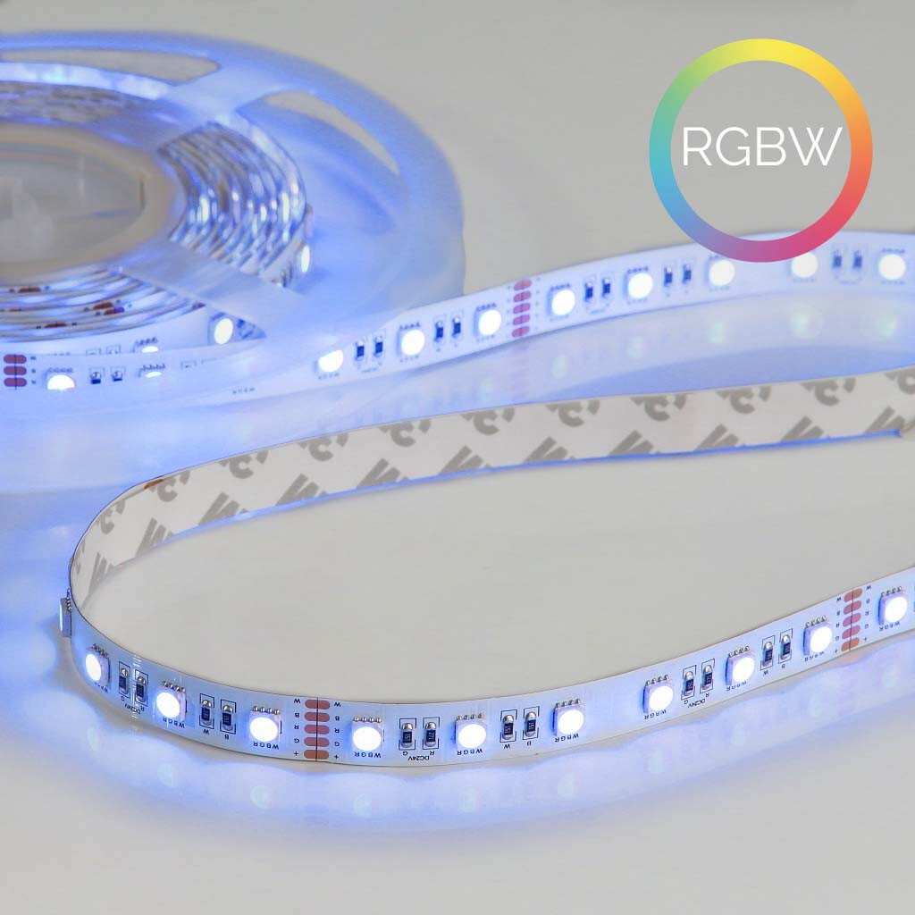 Emilum Flex Stripe 24V, 19.2W, RGBW/2700K, CRI90, 60LED, IP20, 12mm - Produktbild 1