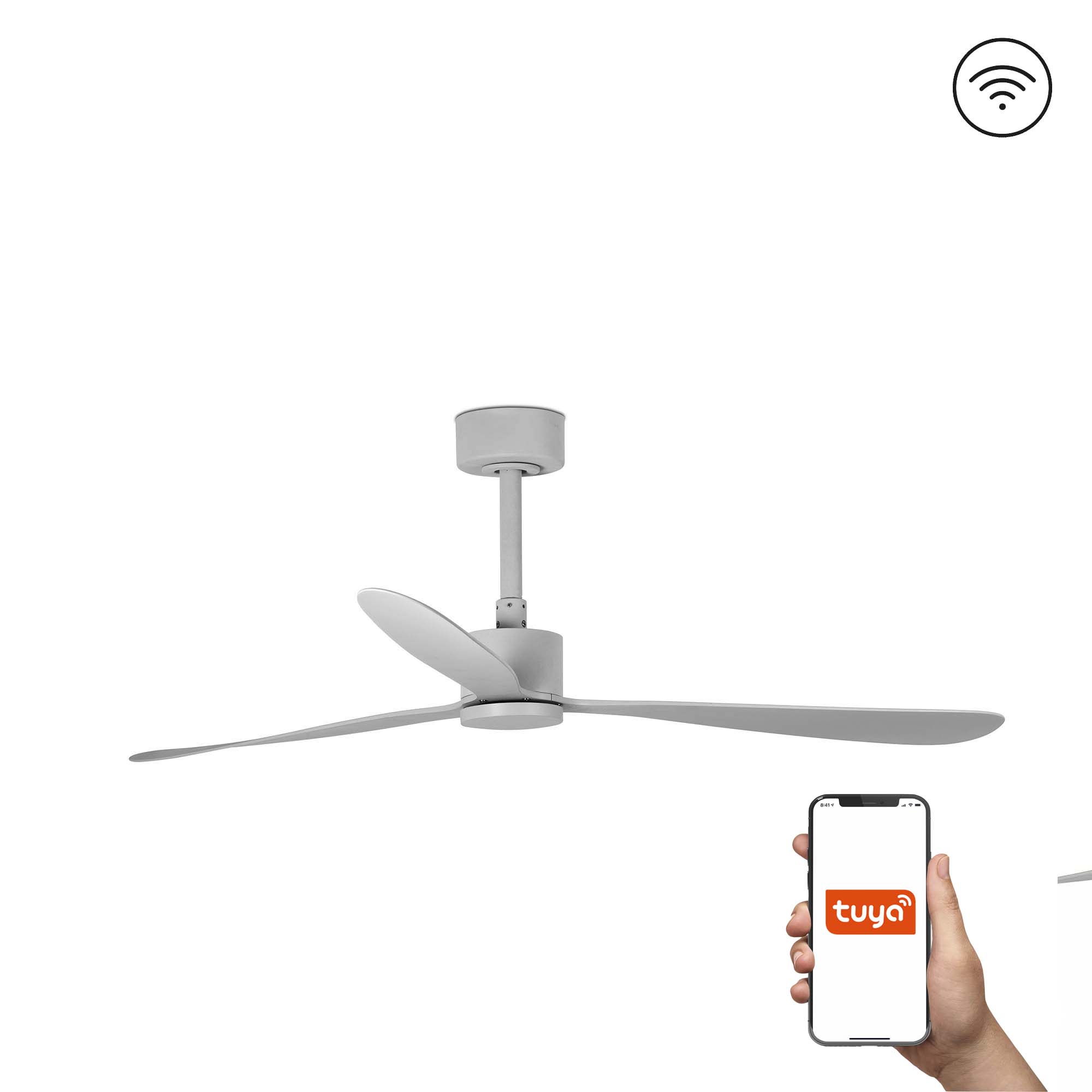 Faro AMELIA L Grau TUYA-Fan - Produktbild 1