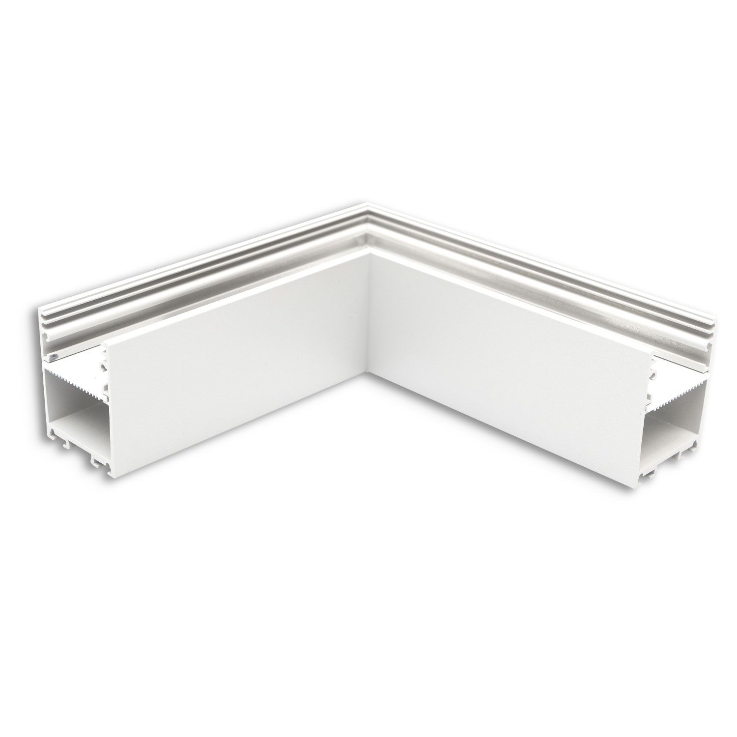 ISOLED LAMP30V2 90° Eck, geschweißt, 120x120mm, weiß RAL 9003, exkl. Cover - 1
