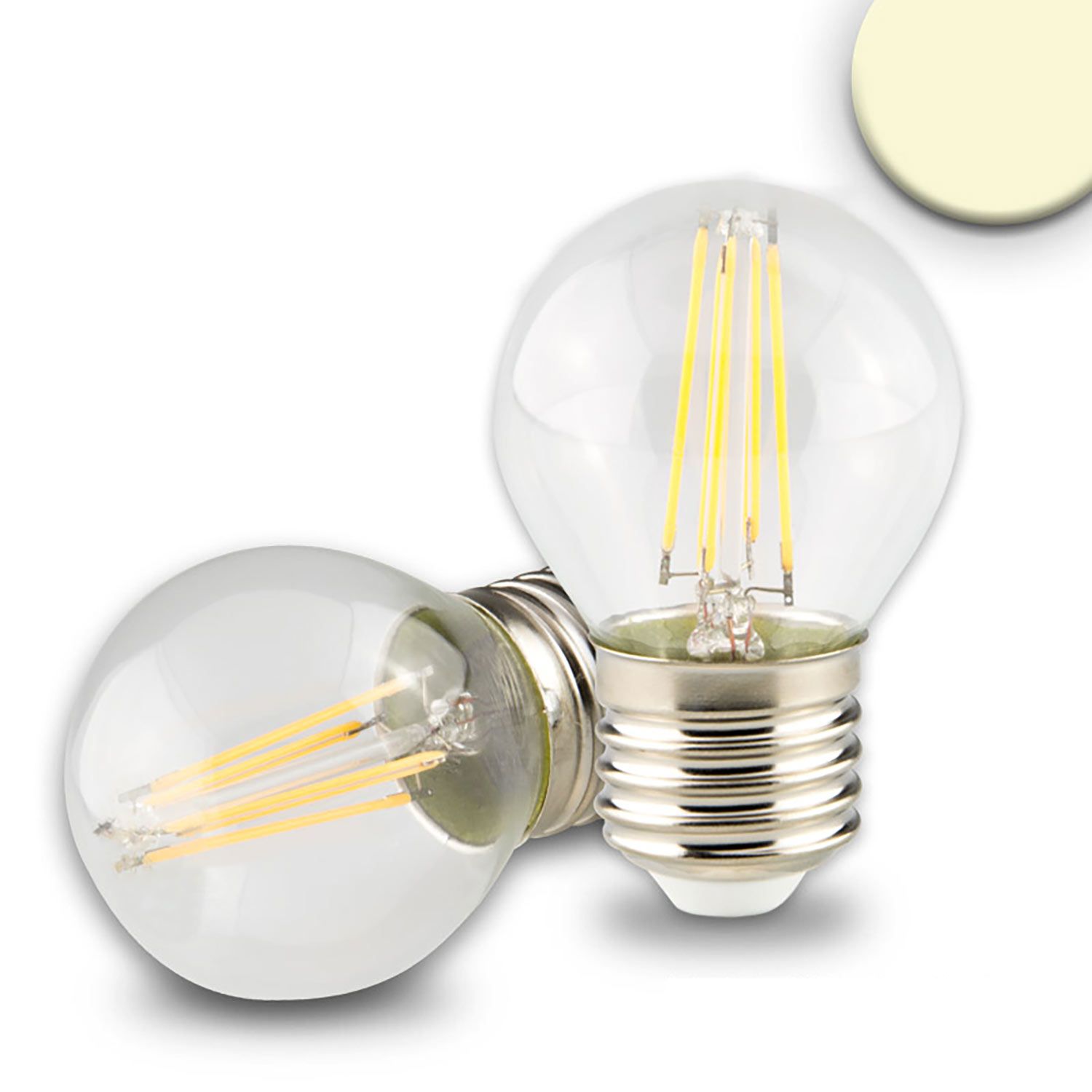 ISOLED E27 LED Illu, 4W, klar, warmweiß, dimmbar - 1