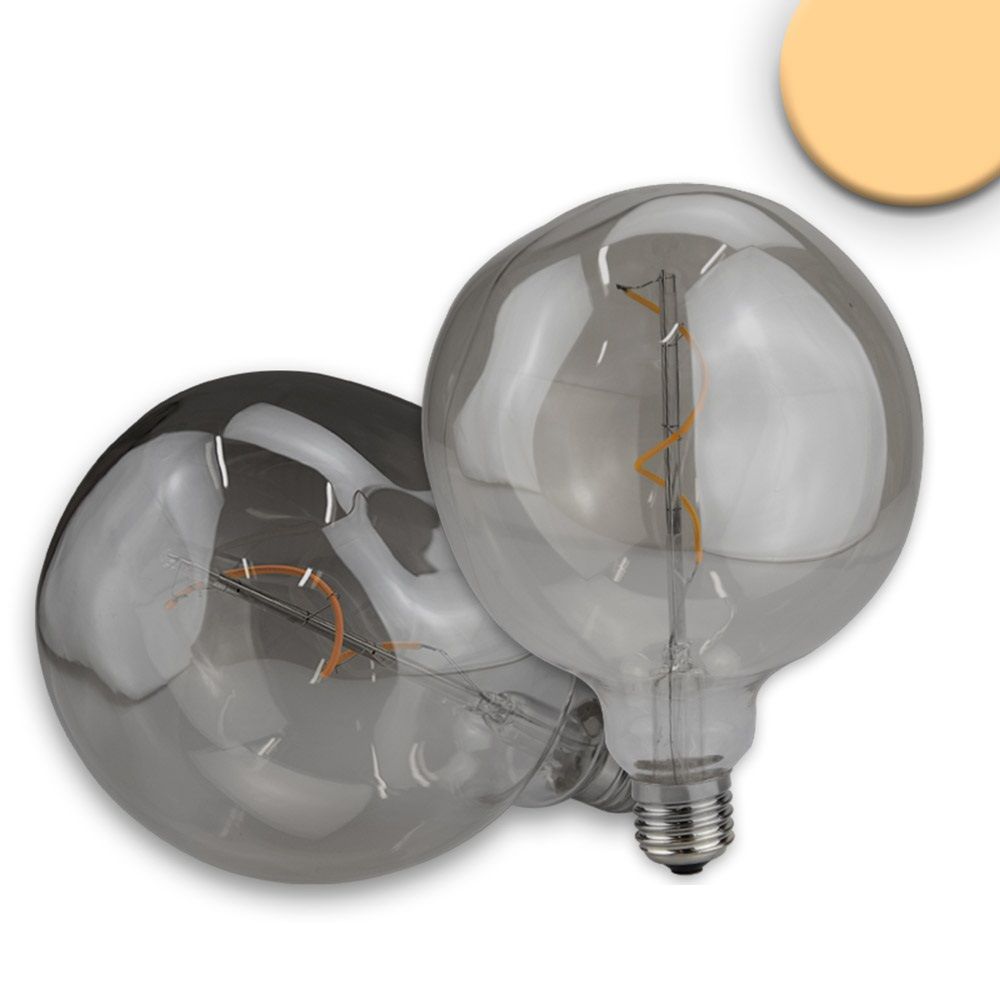 ISOLED E27 Vintage Line LED Dekobirne 125, 4W ultrawarmweiß, Glas smoky, dimmbar ISOLED E27 Vintage Line LED Dekobirne 125, 4W ultrawarmweiß, Glas smoky, dimmbar - 1