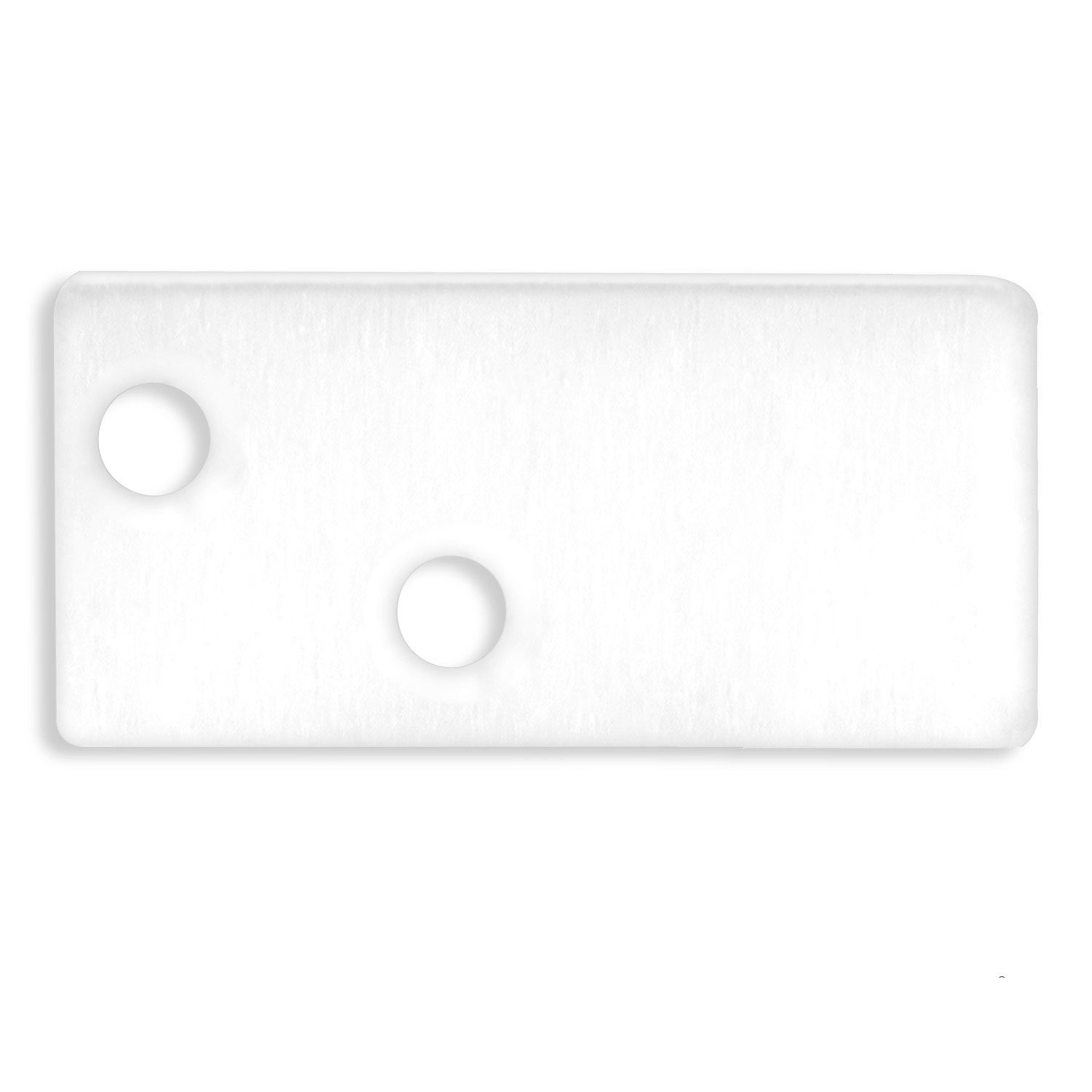 ISOLED Endkappe EC95 Aluminium weiß RAL 9003 für Profil FURNIT6 S inkl. Schrauben - 1