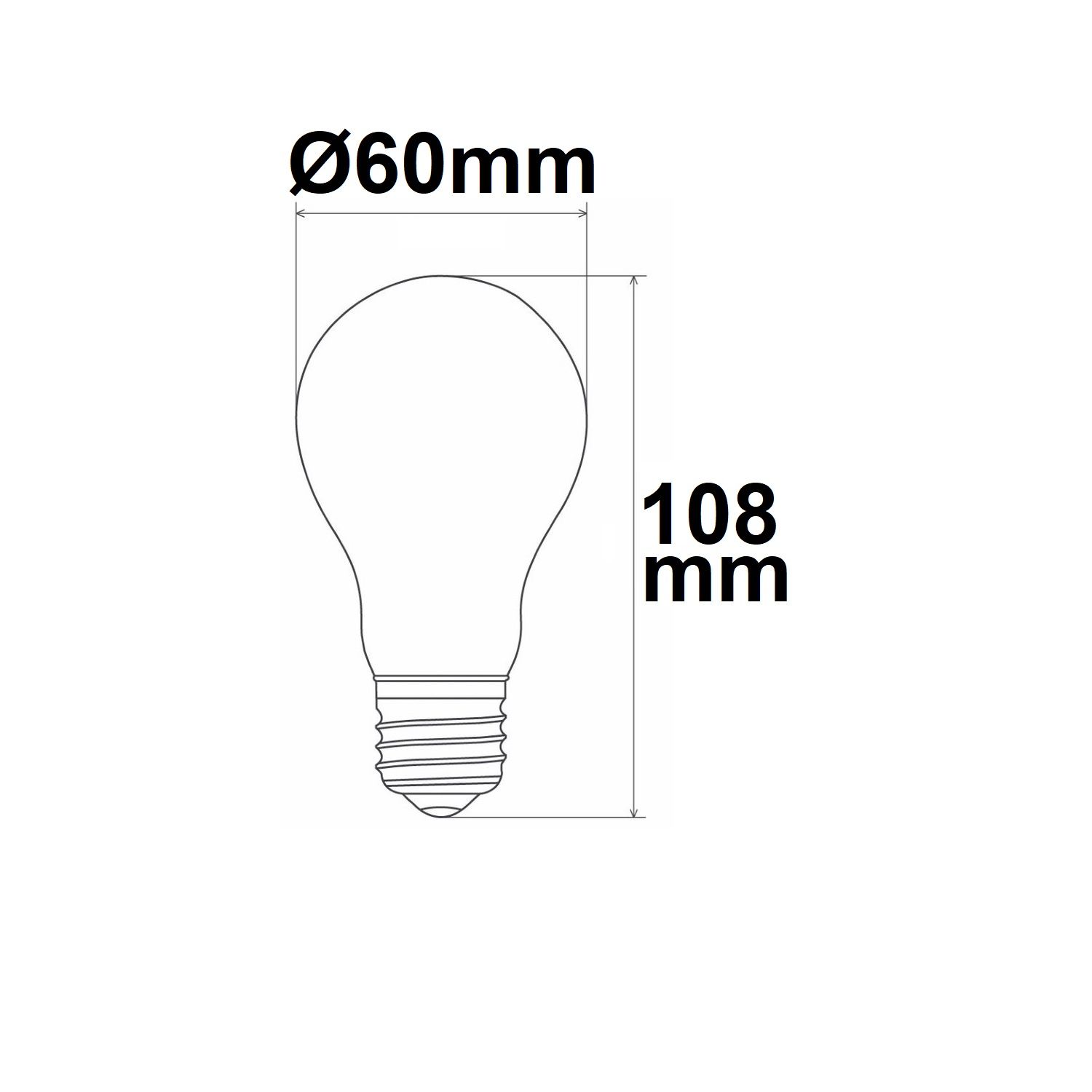 ISOLED E27 LED Birne A60, 4W, klar, 210 lm/W, warmweiß - 3
