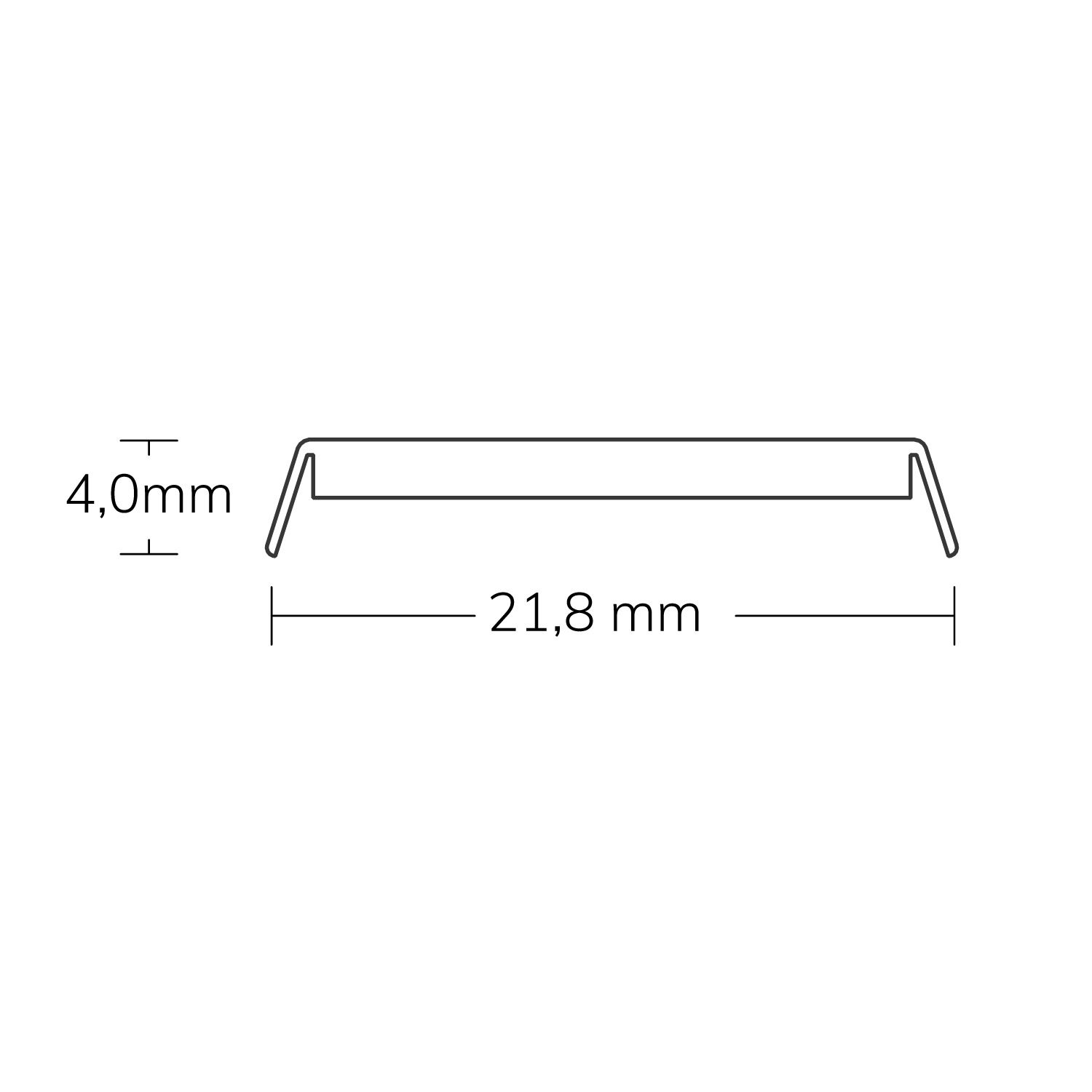 ISOLED Abdeckung KLAR 200cm für Serie WING/CORNER22 - 2