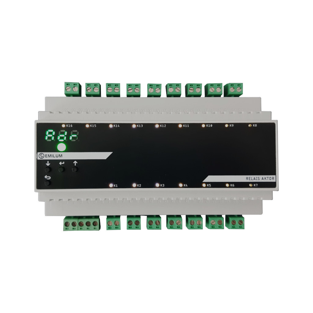 Emilum Relais-Aktor, 16-Kanal, DMX/RDM, 16A, 230V Emilum Relais-Aktor, 16-Kanal, DMX/RDM, 16A, 230V - 1