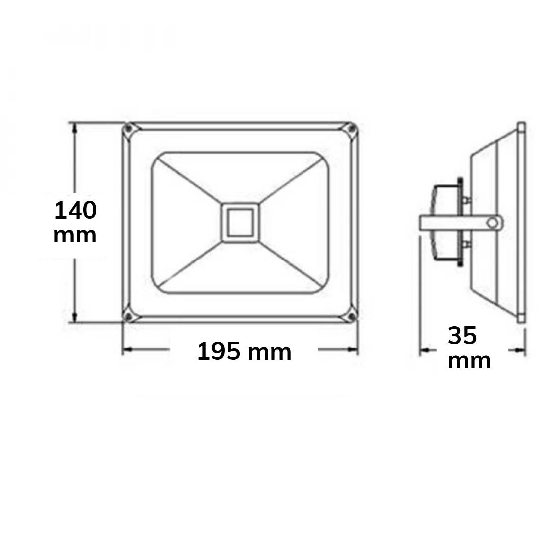 ISOLED LED Fluter Pad 30W, weiß, 3000K 100cm Kabel - 2