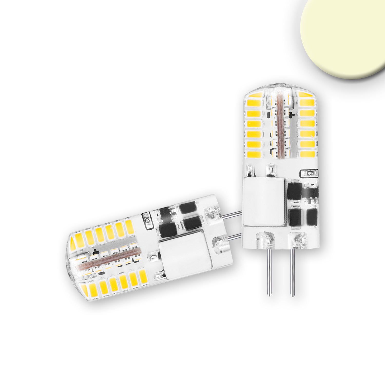 ISOLED G4 LED 48SMD, 2W, vergossen, warmweiß ISOLED G4 LED 48SMD, 2W, vergossen, warmweiß - 1